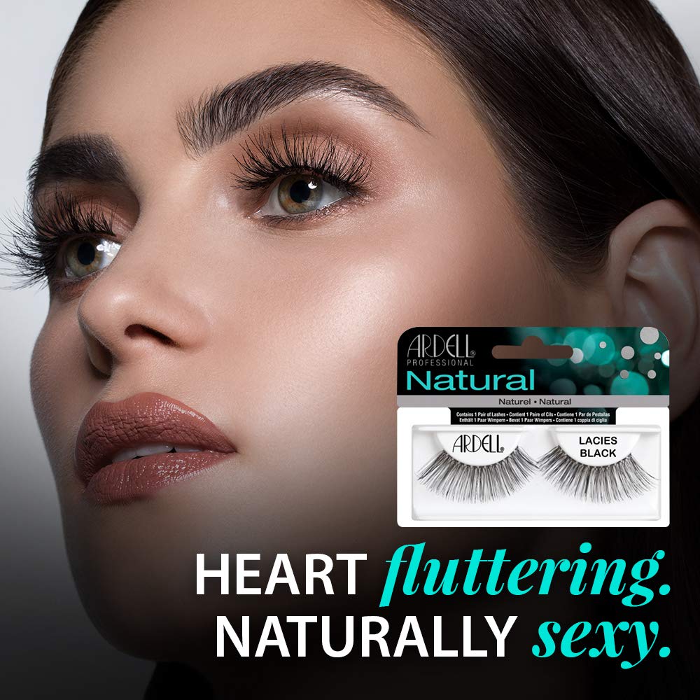 Ardell Natural Lashes False Eyelashes Lacies Black (4 Pack) - Image 2