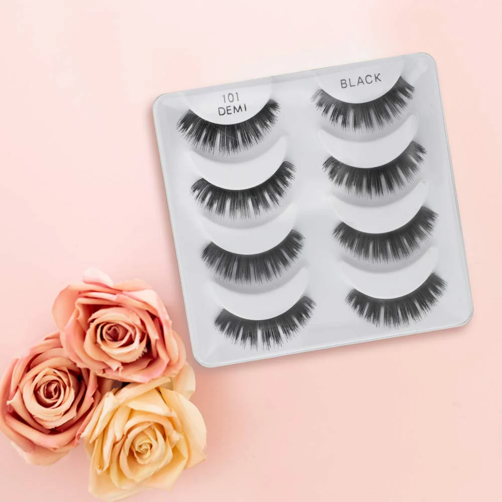Ardell Natural Lashes Multipack, Demi Wispies #101 - Black, Lightweight, Natural Looking False Eyelashes, 2 Pack - Image 5