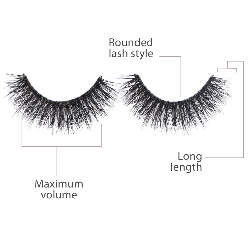 Ardell Natural Look Mega Volume, 252 - Full Volume, Long-Lasting Fake Lashes for Flawless Look, 4 Pairs - Image 2