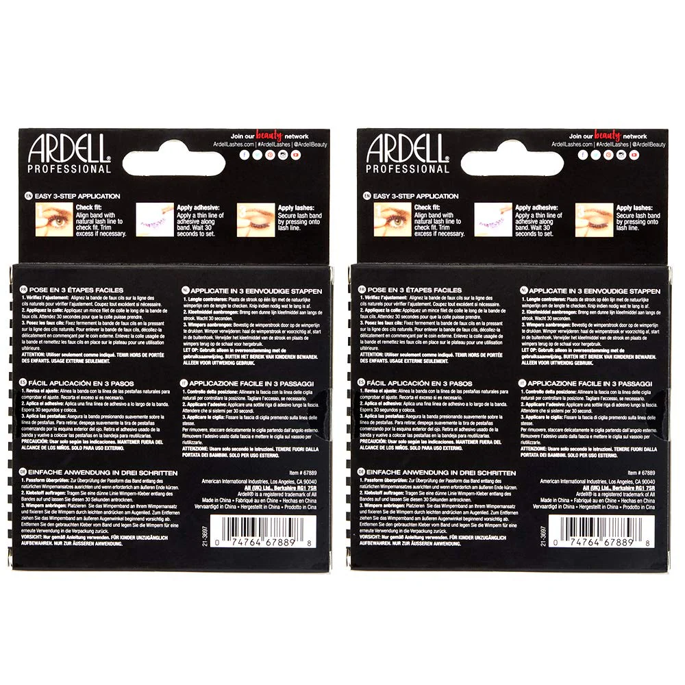 Ardell Natural Look Mega Volume, 252 - Full Volume, Long-Lasting Fake Lashes for Flawless Look, 4 Pairs - Image 7