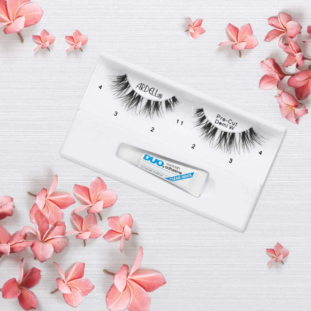 Ardell Pre-Cut False Lashes - Demi Wispies, Natural-Looking Strip Lashes, Includes Duo Adhesive, 4 Pack - Image 5