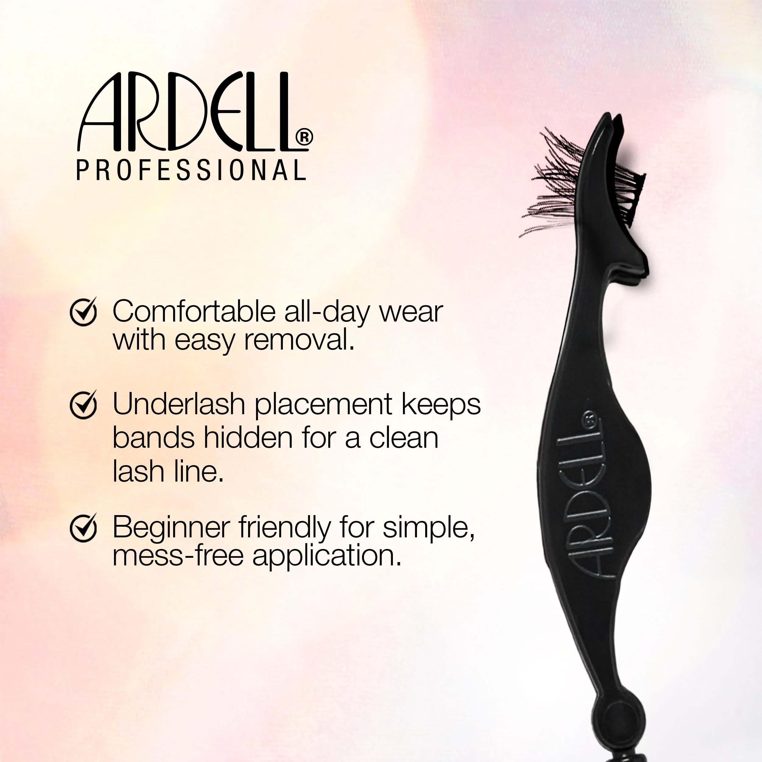 Ardell Press On Lashes Underlash Extensions, Faux Mink Natural – Pre-Glued Lash Clusters, No Glue Needed, Eyelash Cluster, Green Tea & Peptides Infused with Applicator, DIY Lash Extensions, 30 ct - Image 7
