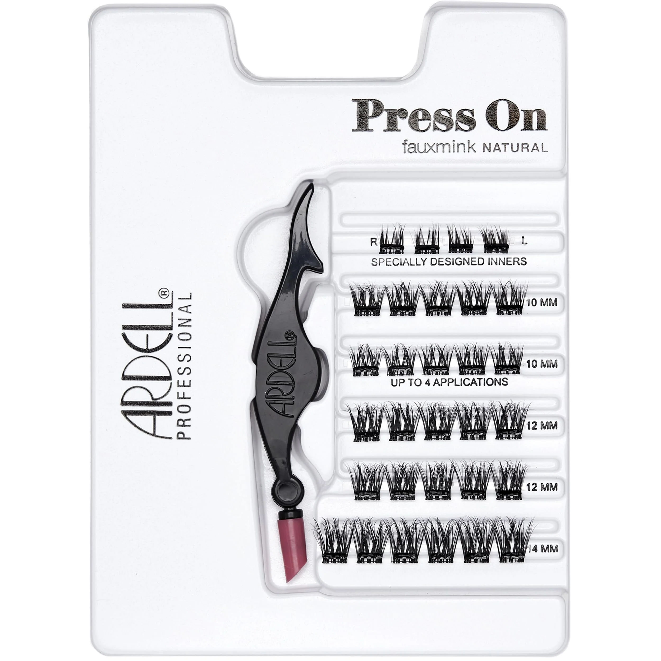 Ardell Press On Lashes Underlash Extensions, Faux Mink Natural – Pre-Glued Lash Clusters, No Glue Needed, Eyelash Cluster, Green Tea & Peptides Infused with Applicator, DIY Lash Extensions, 30 ct - Image 9