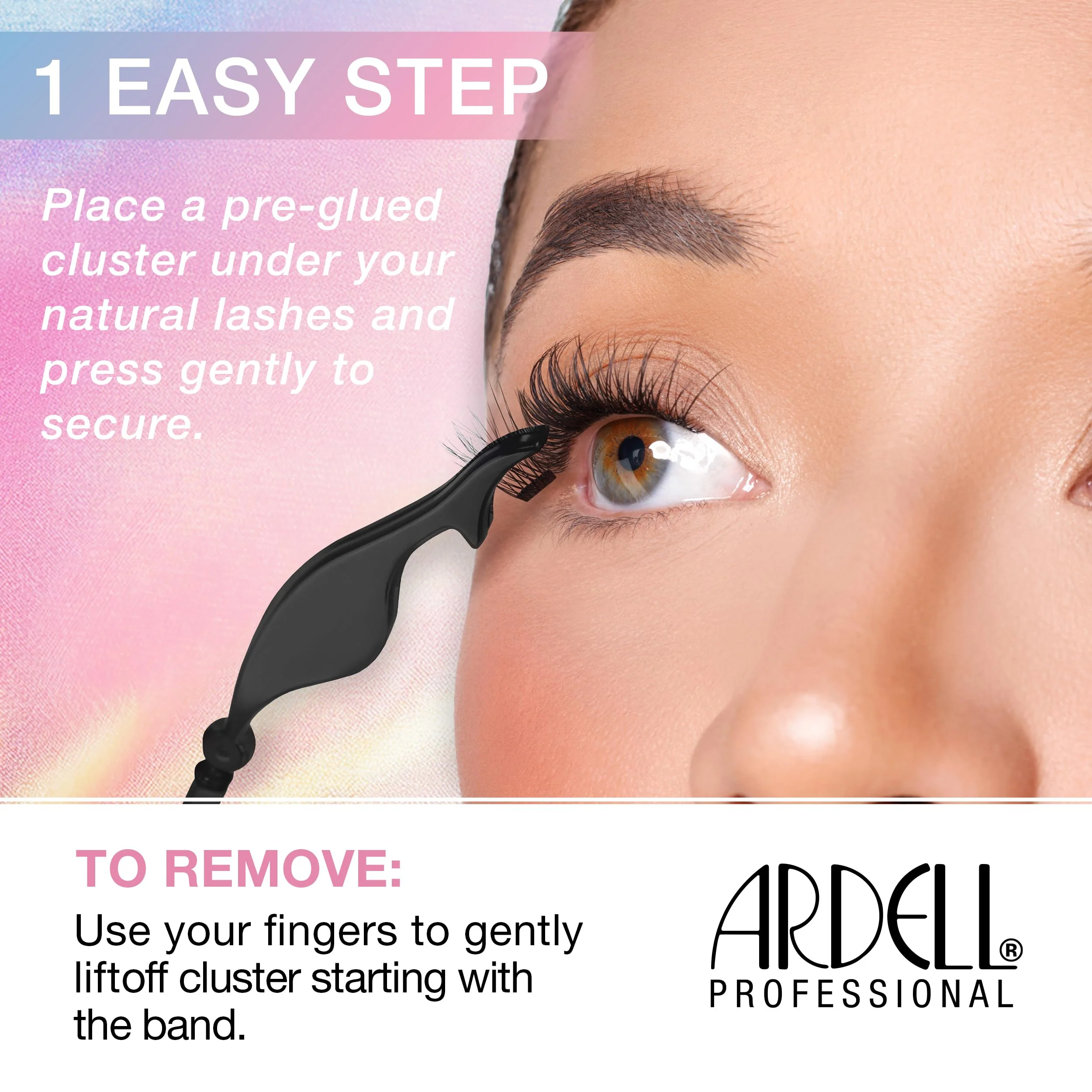 Ardell Press On Lashes Wispies Natural – Pre Glued Underlash Extensions, Wispy Lash Clusters, No Glue Needed, DIY Eyelash Cluster Extensions, 100 ct - Image 6