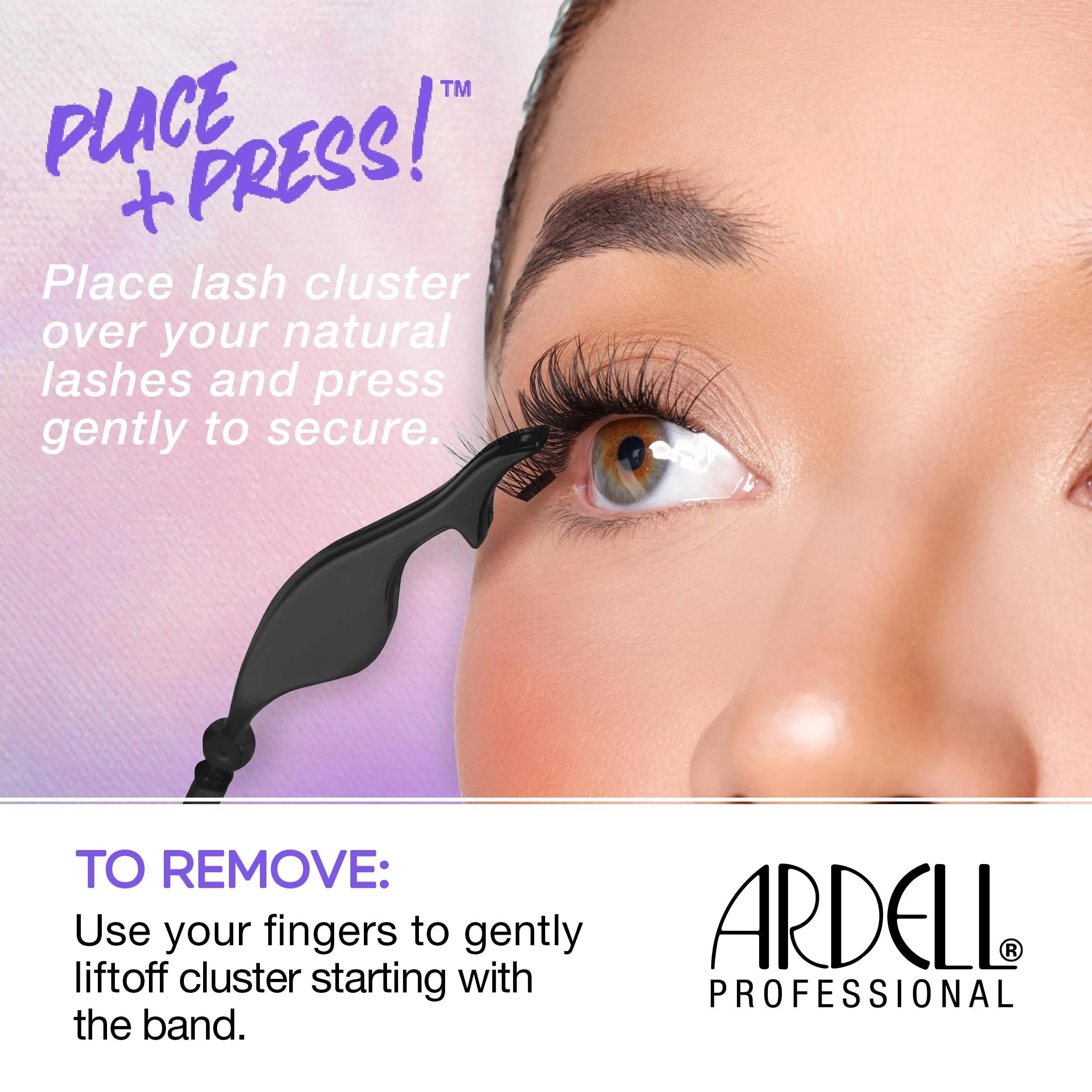 Ardell Press On Overlash 3D Fauxmink Volume 858 – Self Adhesive Lash Clusters, No Glue Needed Eyelashes, Pre Glued Cluster Eyelash Extensions, 1 Pack - Image 6