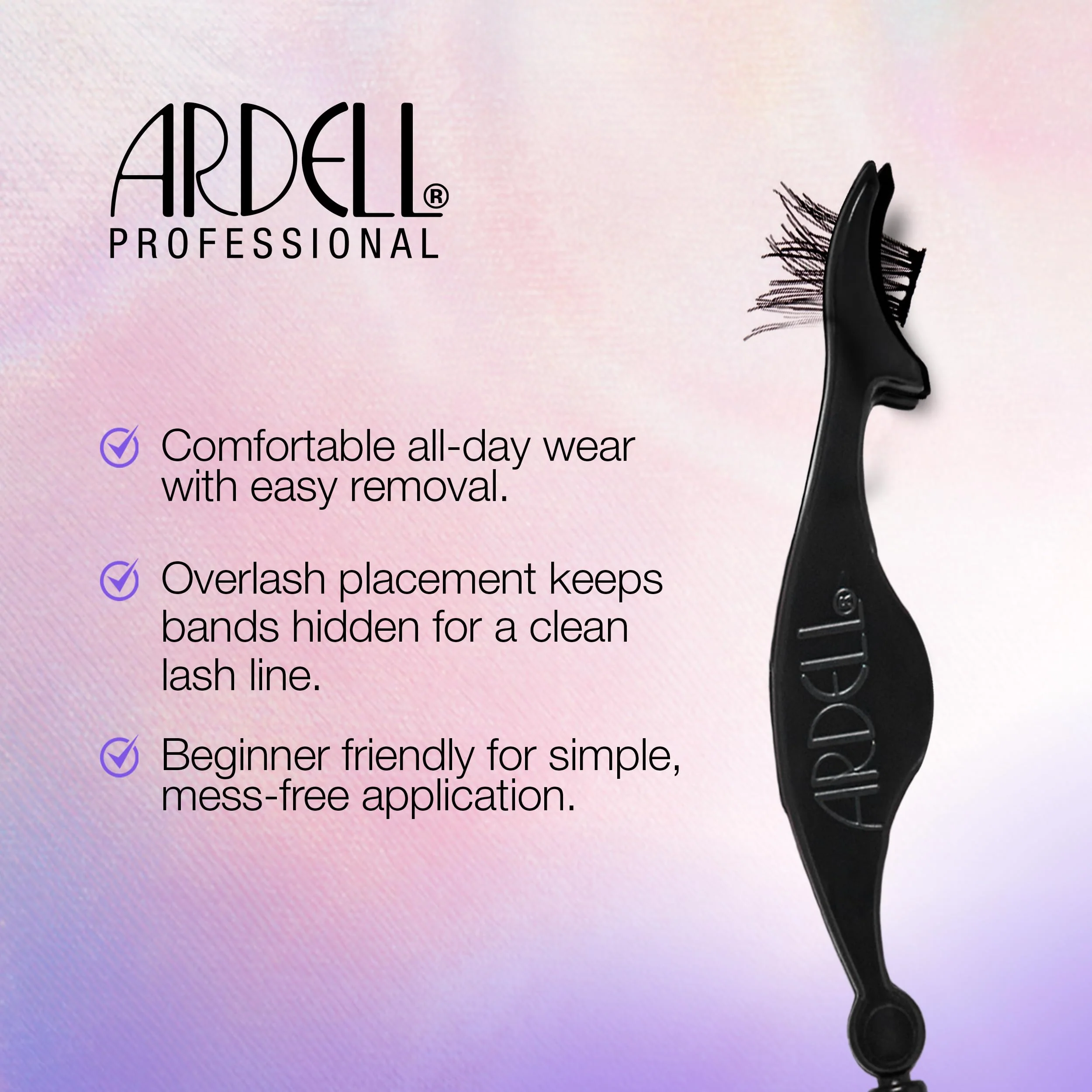 Ardell Press On Overlash 3D Fauxmink Volume 858 – Self Adhesive Lash Clusters, No Glue Needed Eyelashes, Pre Glued Cluster Eyelash Extensions, 1 Pack - Image 7