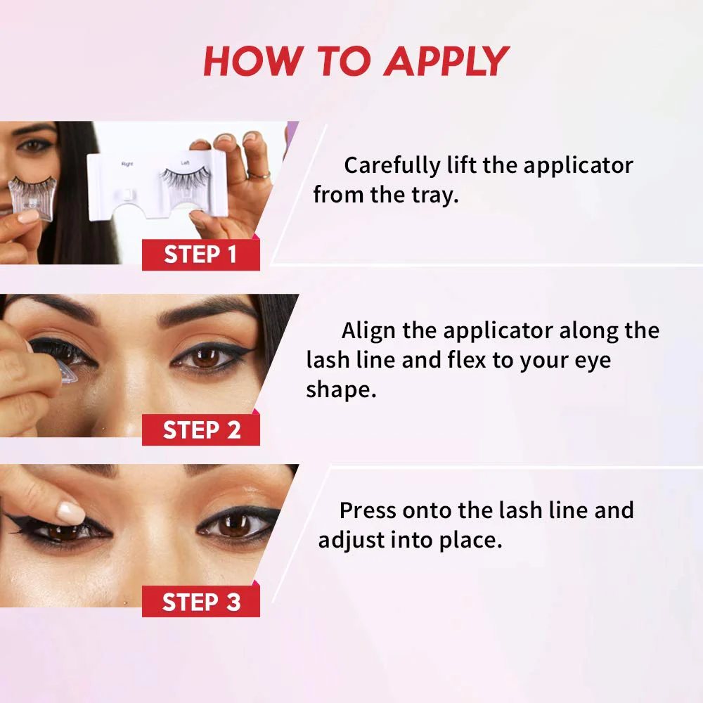 Ardell Press On Wispies False Eyelashes - Self Adhesive Lashes, No Glue Needed, Eye Makeup Enhancement, 4 Pack - Image 4