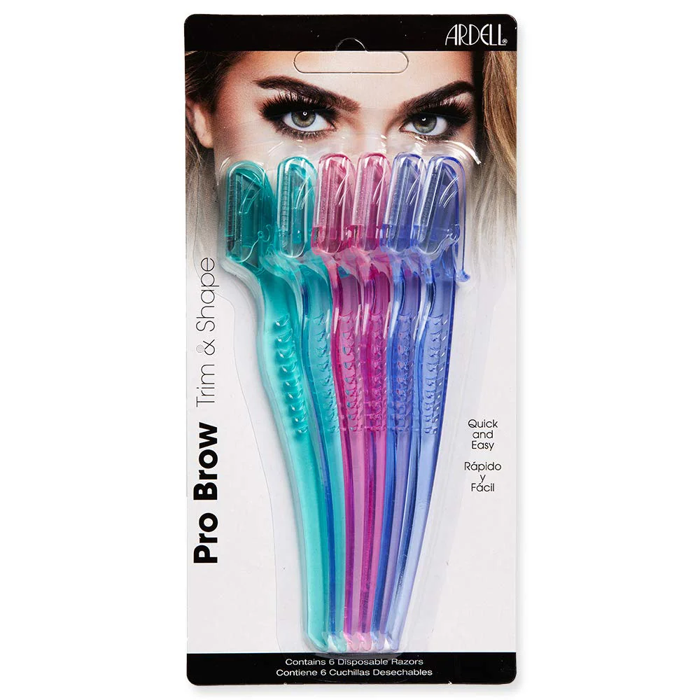 Ardell Pro Brow for Trim & Shape – Eyebrow Razor, Trimmer, and Shaper with Cover, Face Razor for Women, Dermaplane Razor, 1 Pack