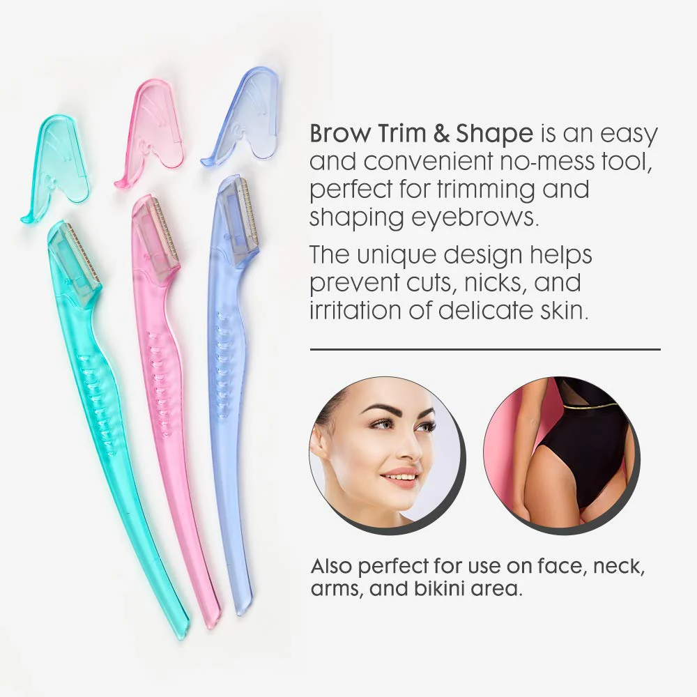 Ardell Pro Brow for Trim & Shape – Eyebrow Razor, Trimmer, and Shaper with Cover, Face Razor for Women, Dermaplane Razor, 1 Pack - Image 3