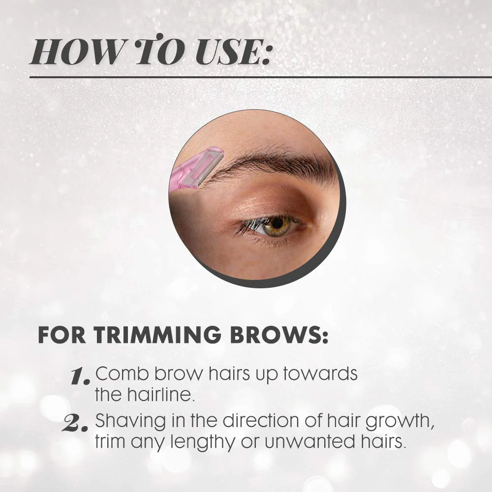Ardell Pro Brow for Trim & Shape – Eyebrow Razor, Trimmer, and Shaper with Cover, Face Razor for Women, Dermaplane Razor, 1 Pack - Image 5