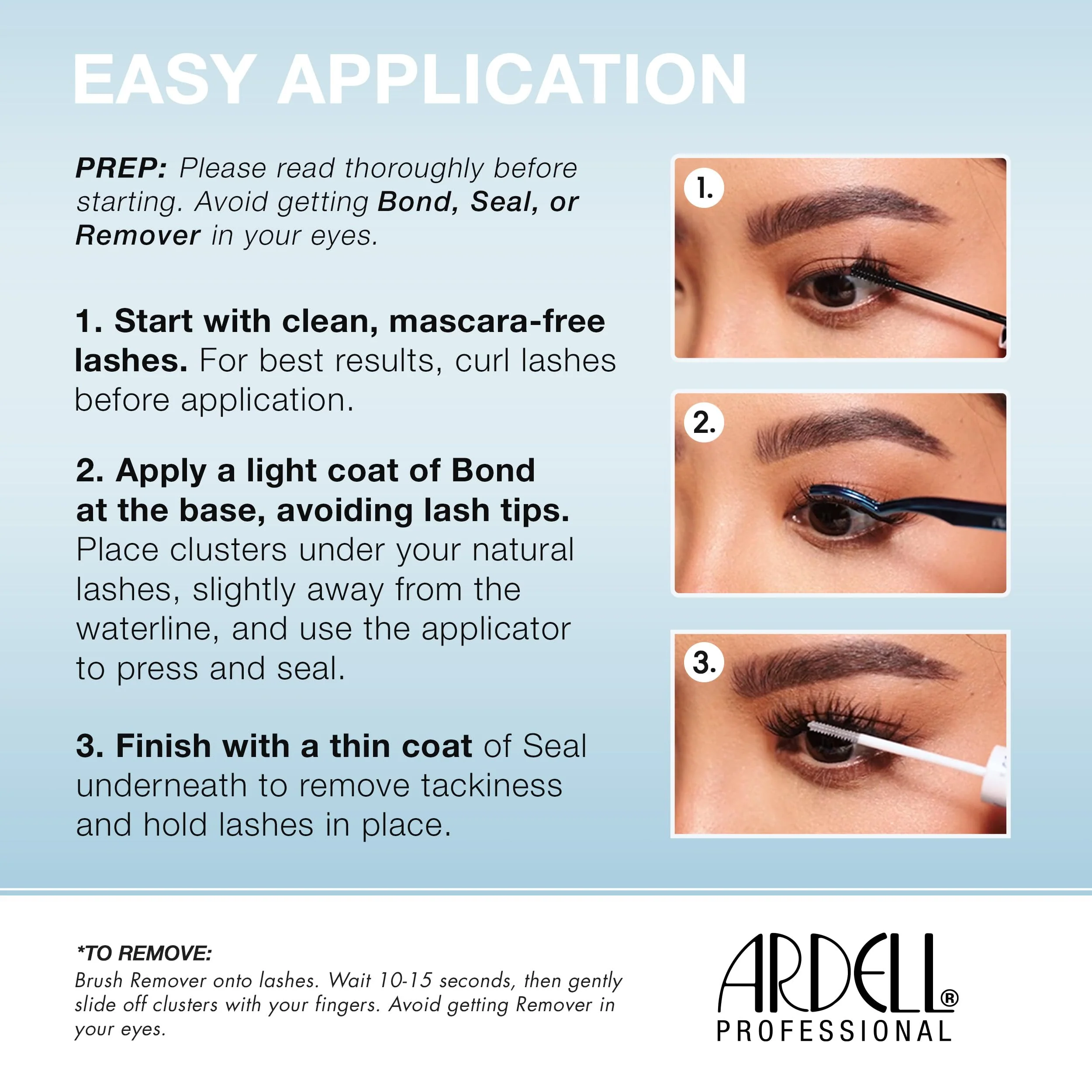 Ardell Seamless Underlash Extensions Light As Air Wispies – Wispy Lash Clusters, Natural False Eyelashes Lash Extension, Multi-Length, DIY Cluster Eyelash Extensions, 100 ct - Image 6