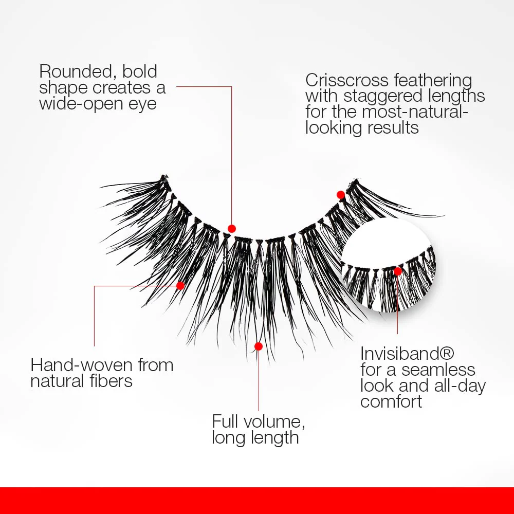 Ardell Wispies False Lashes 705 - Full Volume False Eyelashes, Long & Fluffy Lashes for Natural Look, 1 Pair - Image 4
