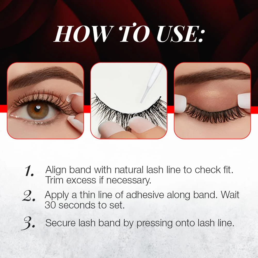 Ardell Wispies False Lashes 705 - Full Volume False Eyelashes, Long & Fluffy Lashes for Natural Look, 1 Pair - Image 5