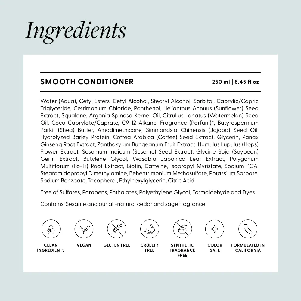 Arey Smooth Conditioner | Reduce Signs of Aging Hair | Retains Moisture & Promotes Smoothness for Fine to Medium Hair | Pair with Wash Shampoo | Vegan, Gluten-Free, & Cruelty-Free (8.45 Fl Oz) - Image 5