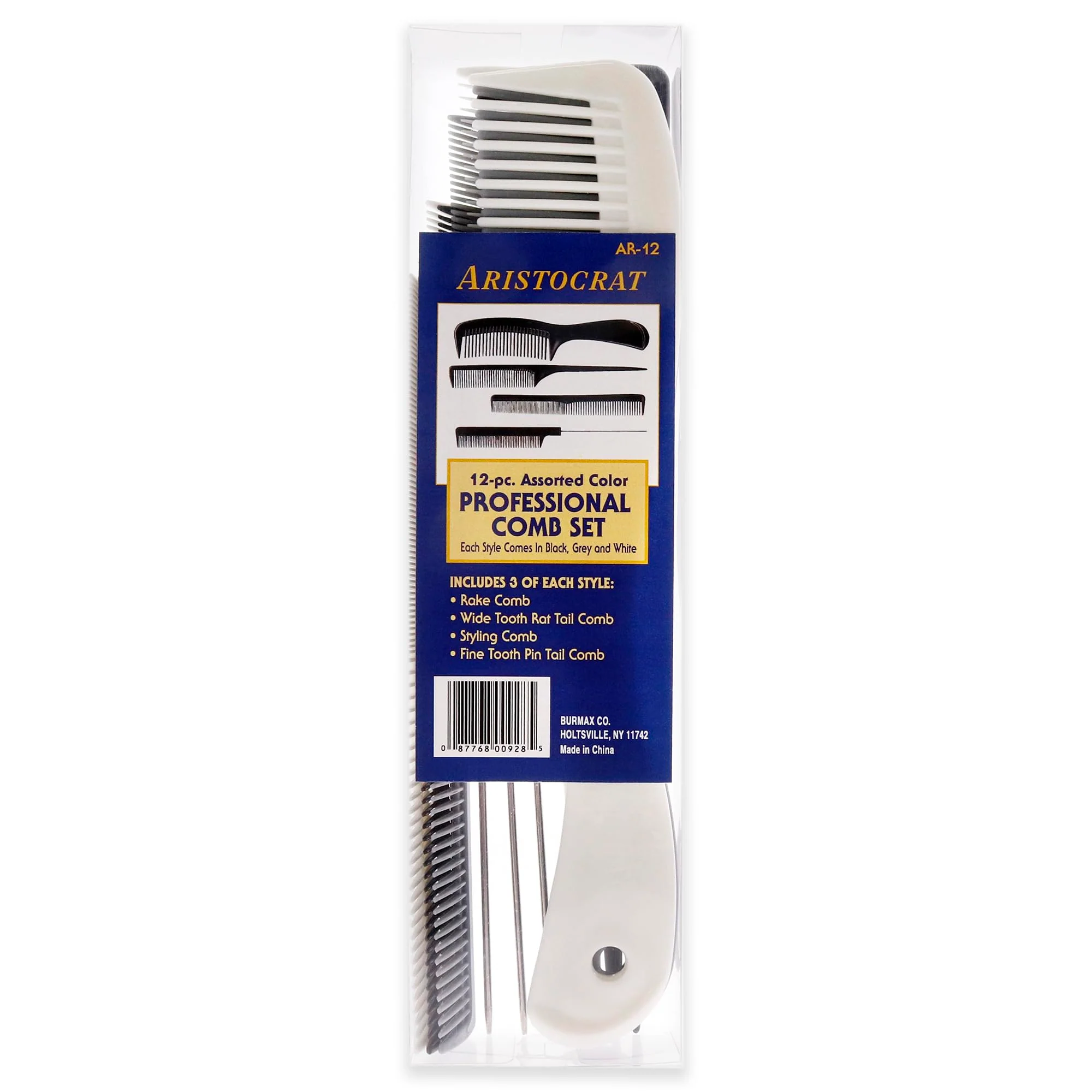 Aristocrat 12 Piece Plastic Comb Set - Image 3