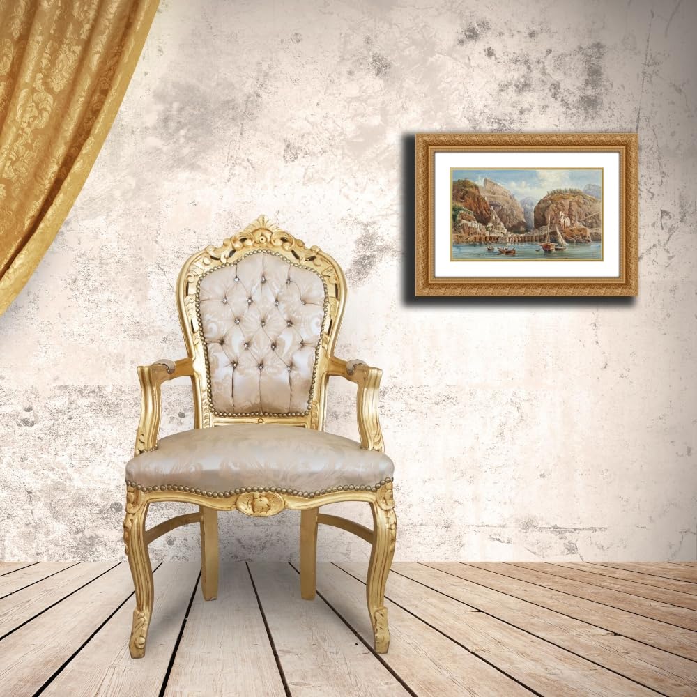 ArtDirect Fishing at Atrani on the Amalfi coast Custom Framed Art Print Giclee Print or Canvas Options with Various Sizes and Customization by Giovanni Lanza - Image 8