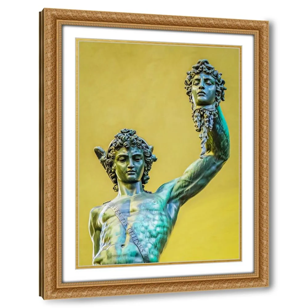 ArtDirect Perseus, Florence, Italy. Statue by Cellini in Loggia dei Lanza of beheading of Medusa by Perseus. Custom Framed Art Print Giclee or Canvas Options with Various Sizes by McCallum, Murray - Image 5