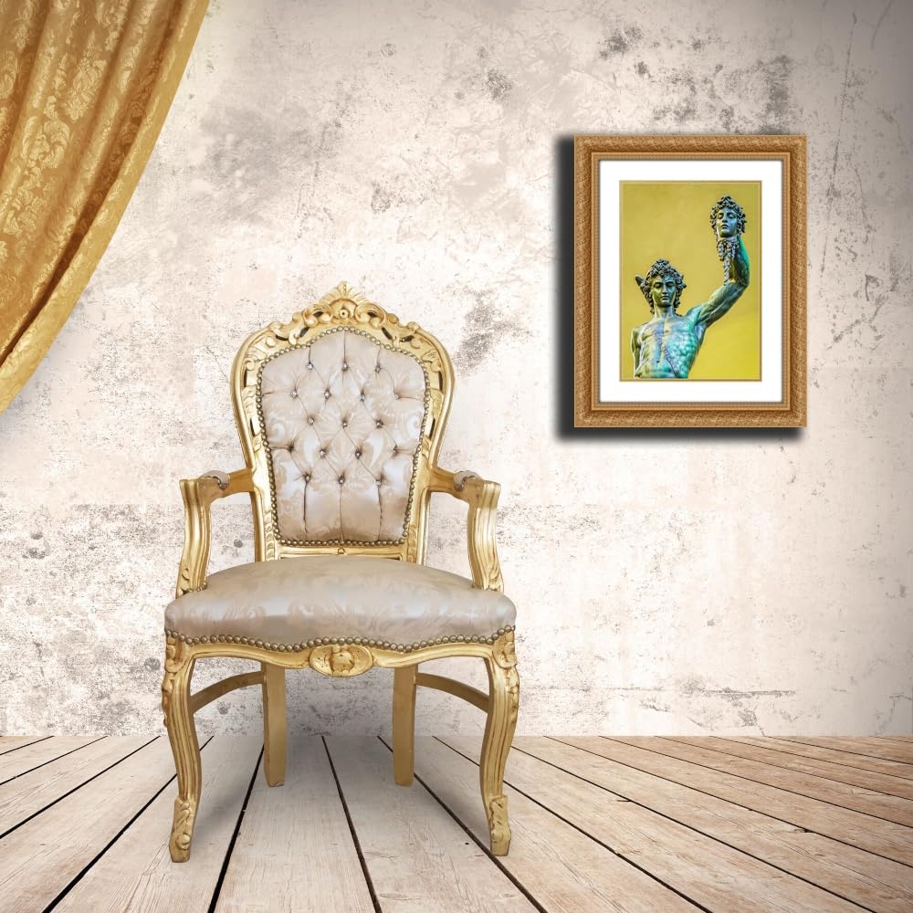 ArtDirect Perseus, Florence, Italy. Statue by Cellini in Loggia dei Lanza of beheading of Medusa by Perseus. Custom Framed Art Print Giclee or Canvas Options with Various Sizes by McCallum, Murray - Image 8