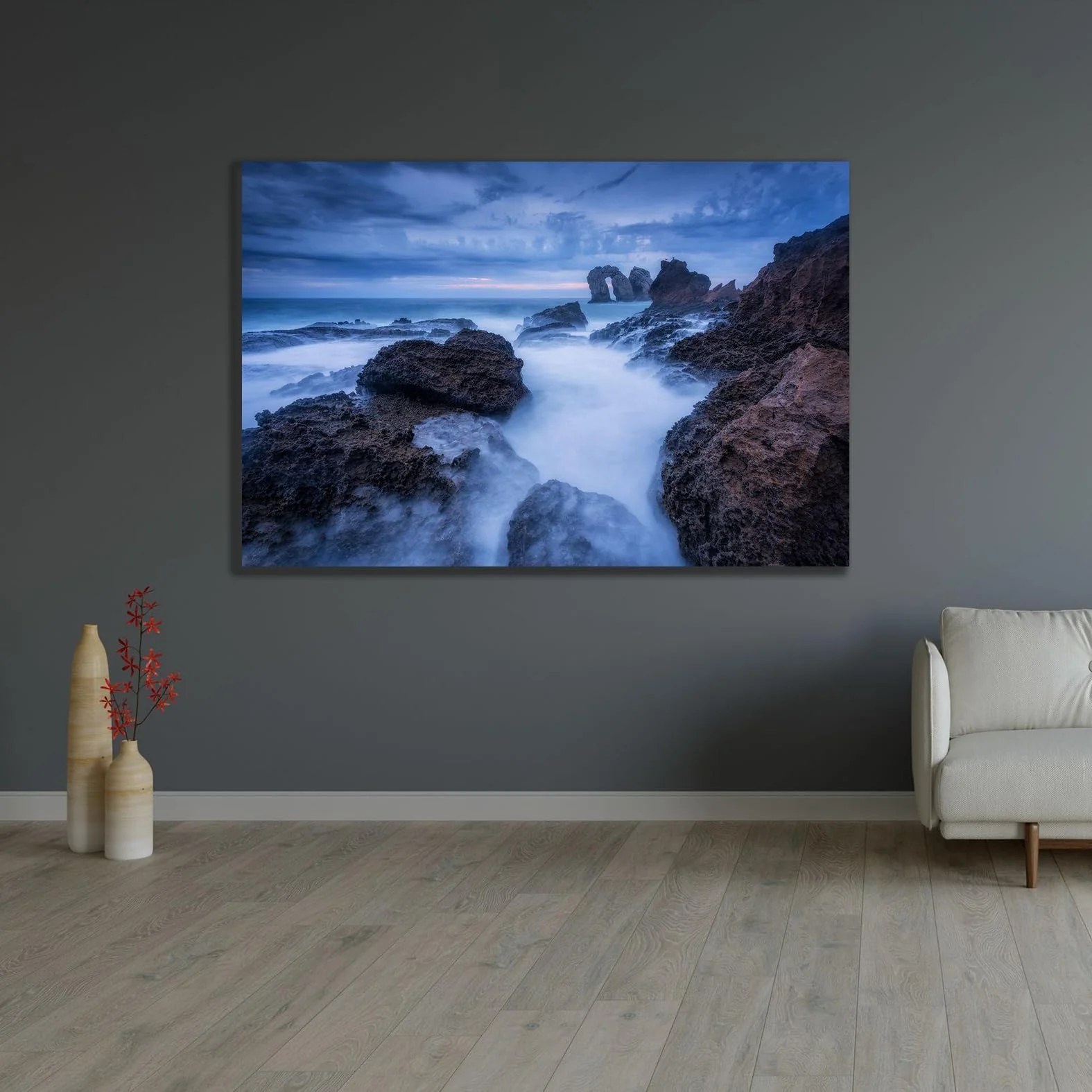ArtDirect Rocky Blue Custom Framed Art Print Giclee Print or Canvas Options with Various Sizes and Customization by Lanza, Sergio - Image 7