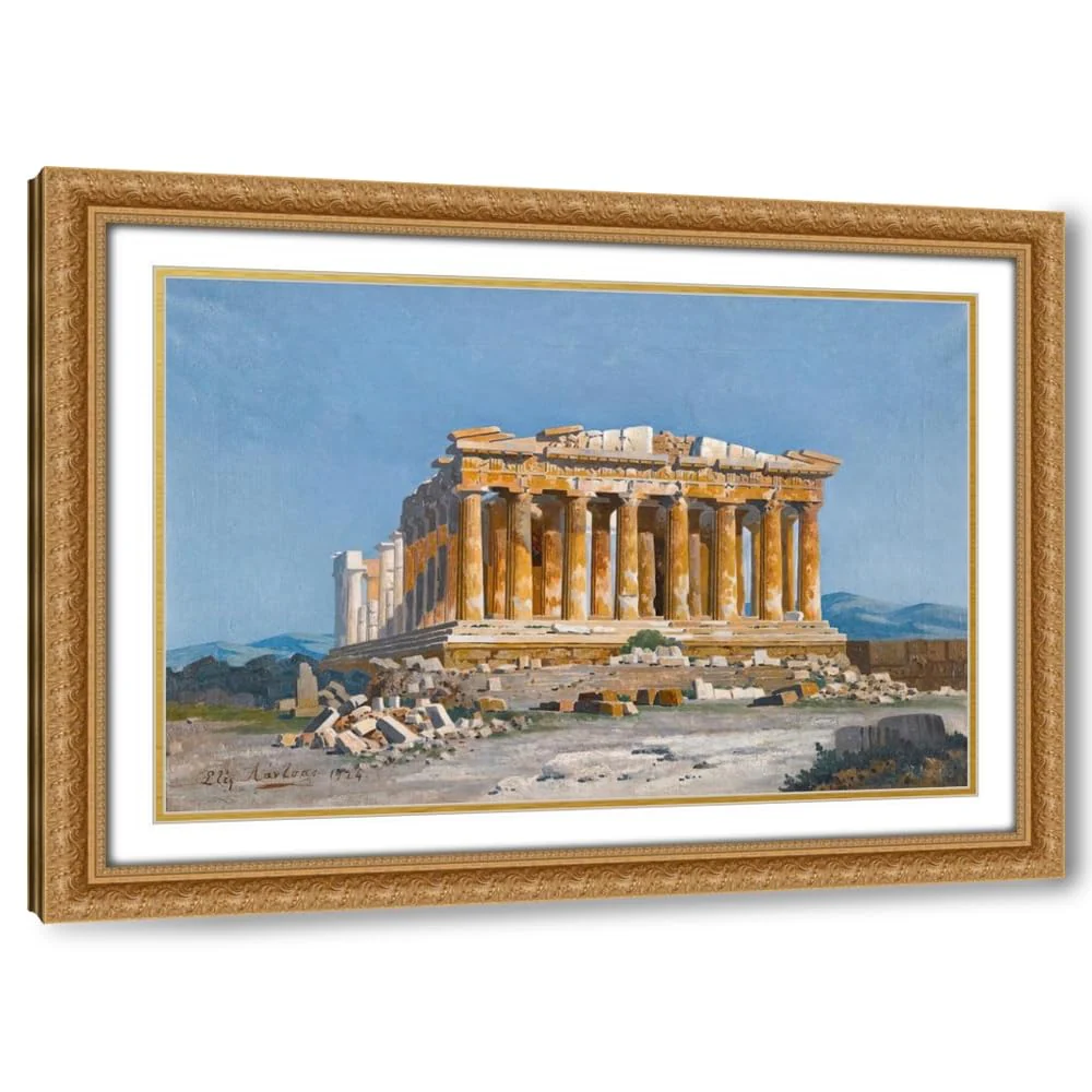 ArtDirect The Acropolis (1924) Custom Framed Art Print Giclee Print or Canvas Options with Various Sizes and Customization by Stephanos Lanza - Image 5