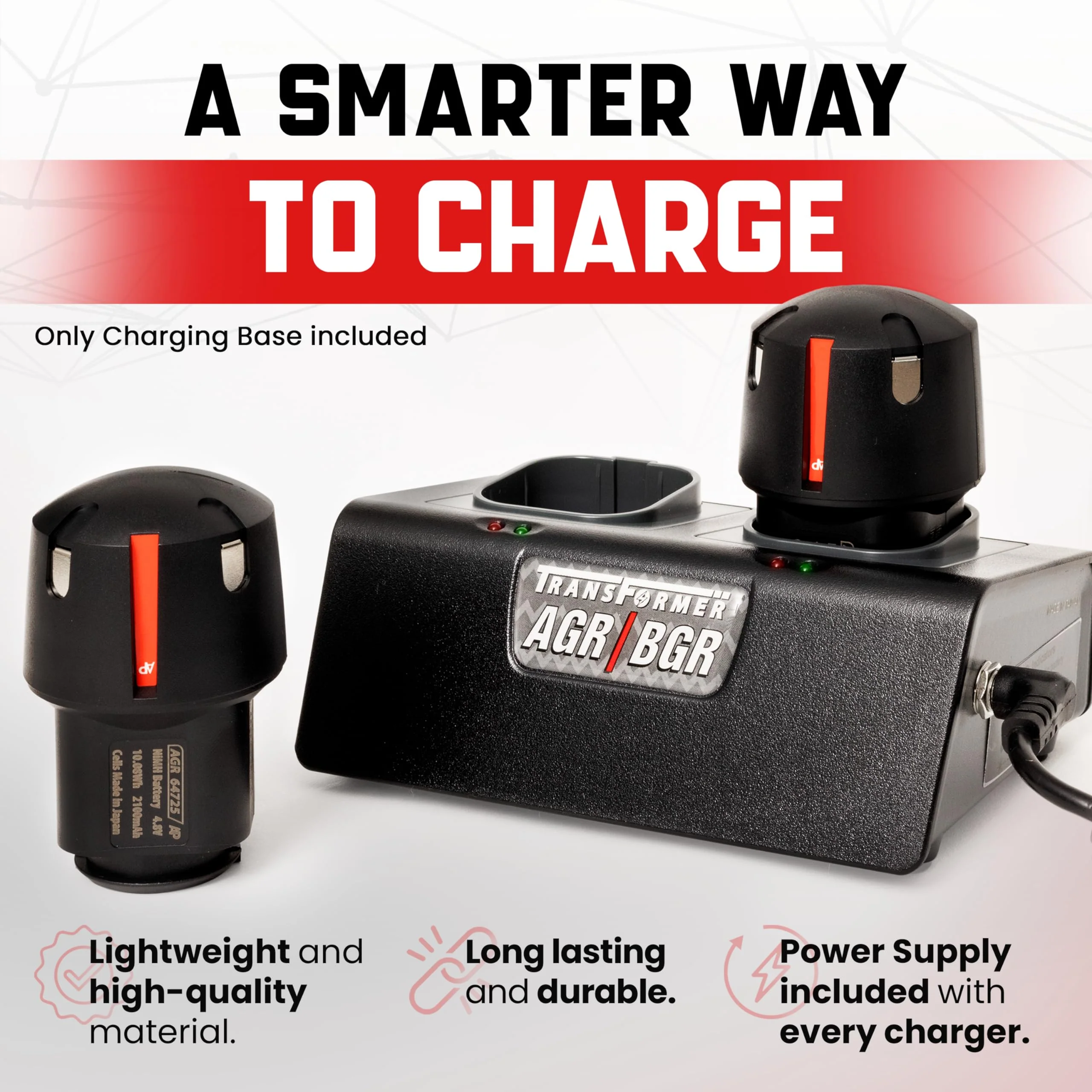 Artisan Power Dual Battery Charger for Andis PowerGroom | Best for AGR and BGR Series Clippers | Durable Connectors, LEDs Status and a Powerful DC Power Supply | Charges 2 Batteries at Once - Image 4