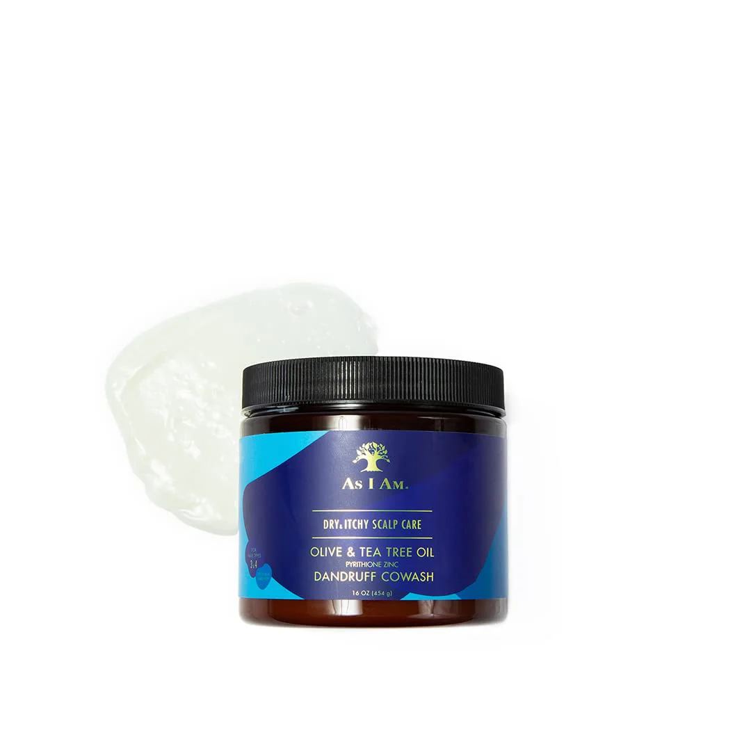 As Am Dry & Itchy Scalp Care Cowash - 16 ounce - Enriched with Zinc Pyrithione, Olive Oil, and Tea Tree Oil - Fights Dandruff and Seborrheic Dermatitis, Blue (29782) - Image 3