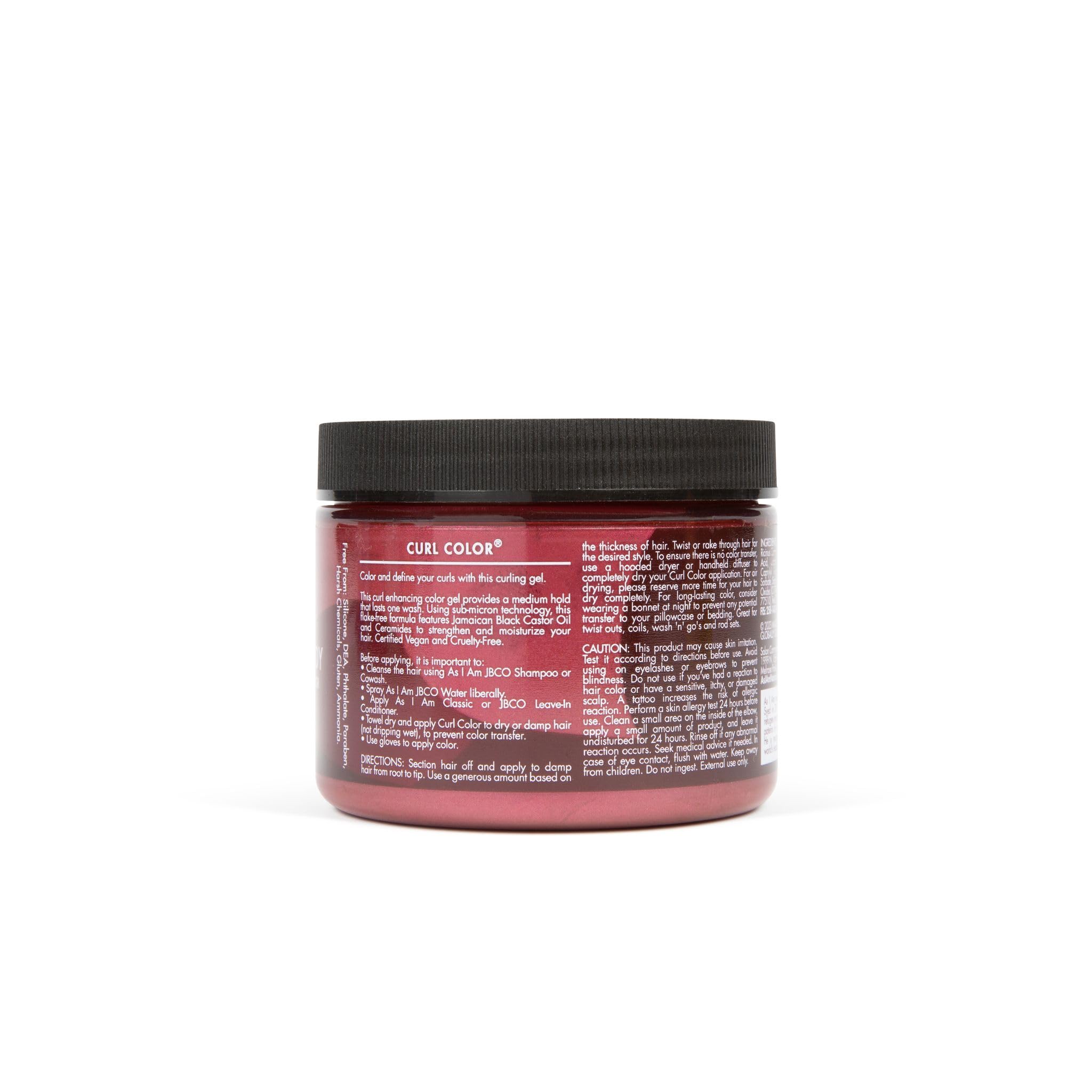 As I Am Curl Color - Burgundy - 6 ounce - Color & Curling Gel - Temporary Color - Medium Hold - Vegan & Cruelty Free - Image 2