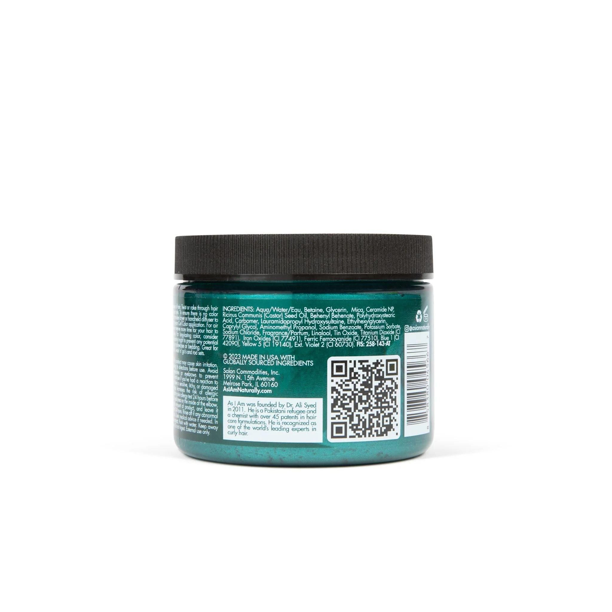 As I Am Curl Color - Dark Teal - 6 oz - Temporary Color & Curling Gel - Medium Hold - Vegan & Cruelty Free - Image 3