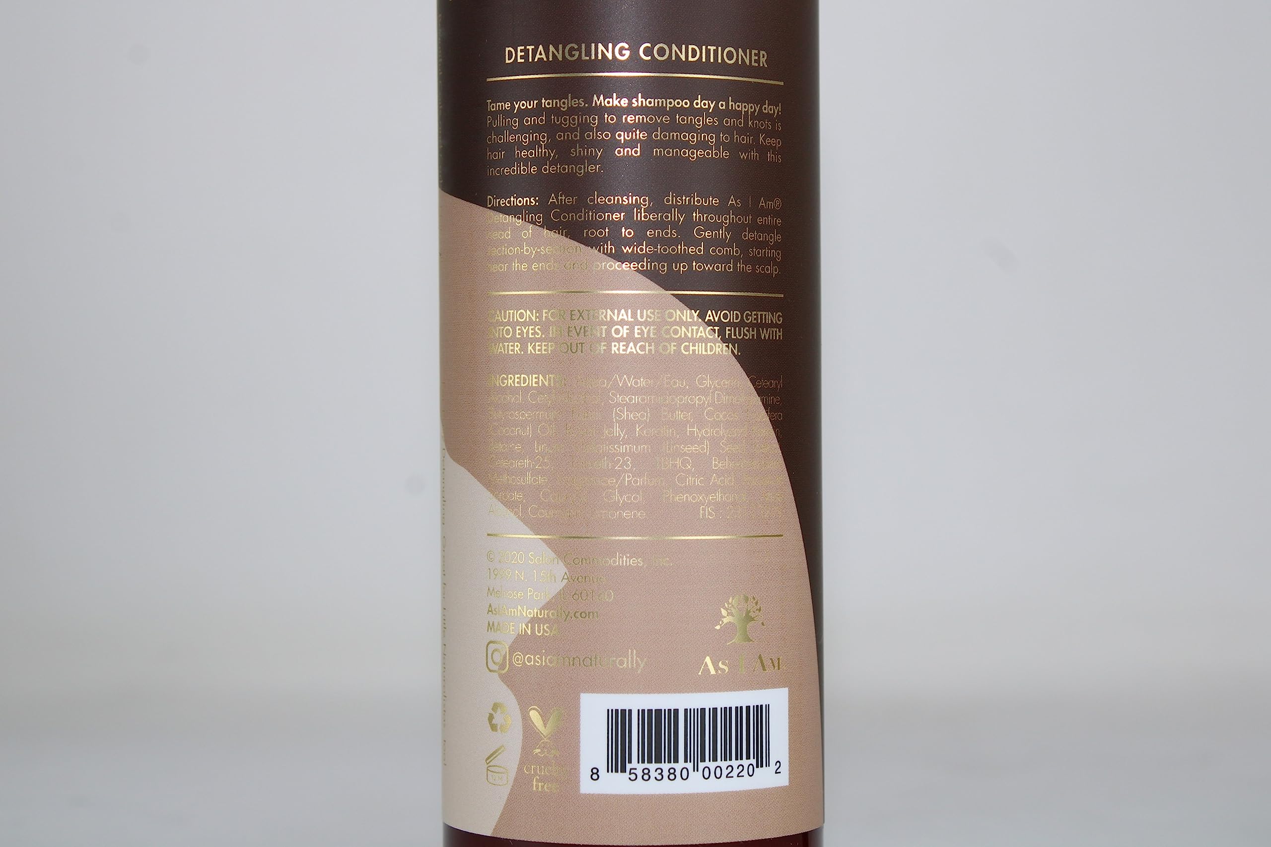 As I Am Detangling Conditioner, 8 oz (Pack of 2) - Image 3