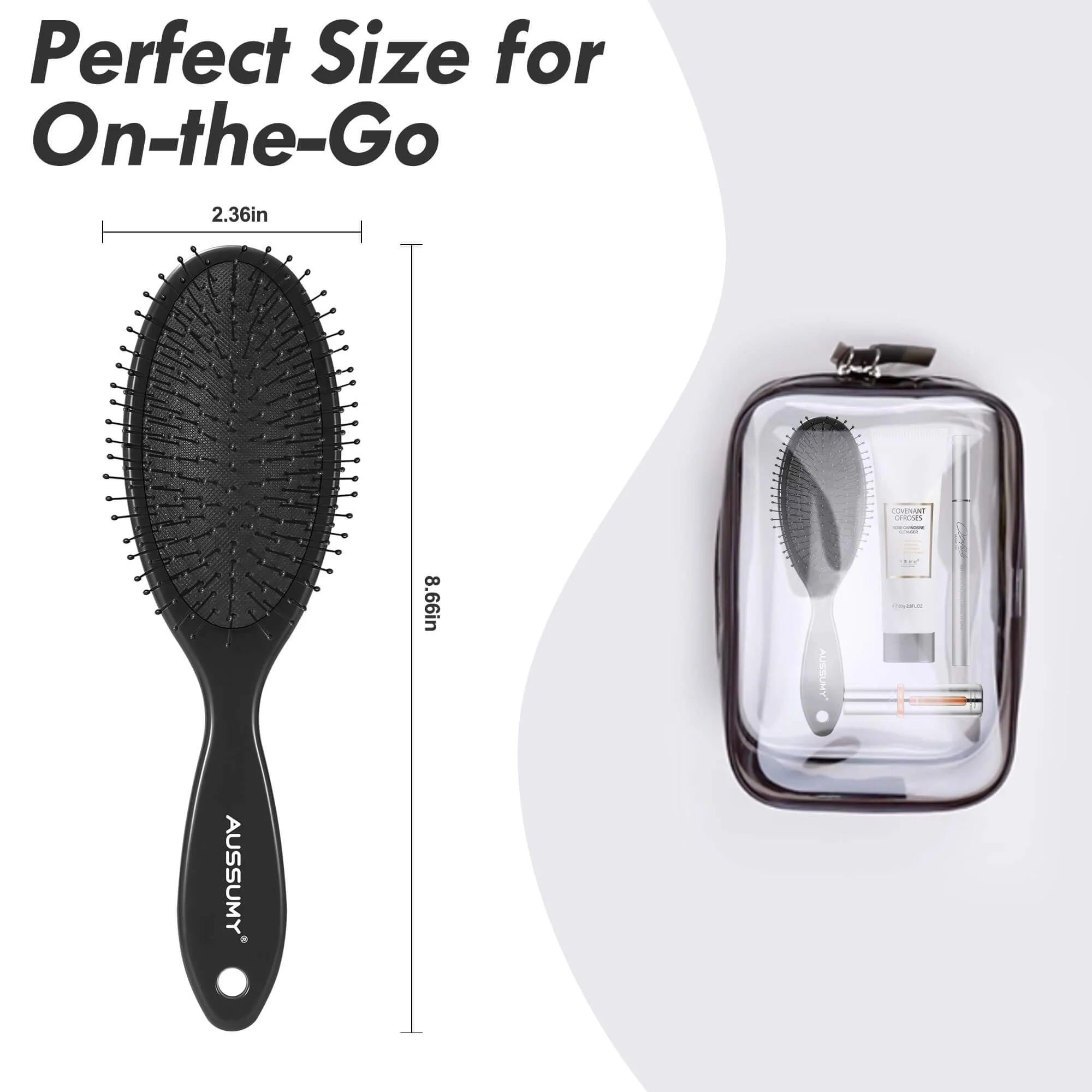 Aussumy 4 Pack Detangling Hair Brush - Air Cushion Detangler Hairbrush with Ultra Soft Bristles for Effortless Tangle Removal For Wet Dry Damaged Curly Fragile Hair for Women Men Boys Girls Adult Kids - Image 7