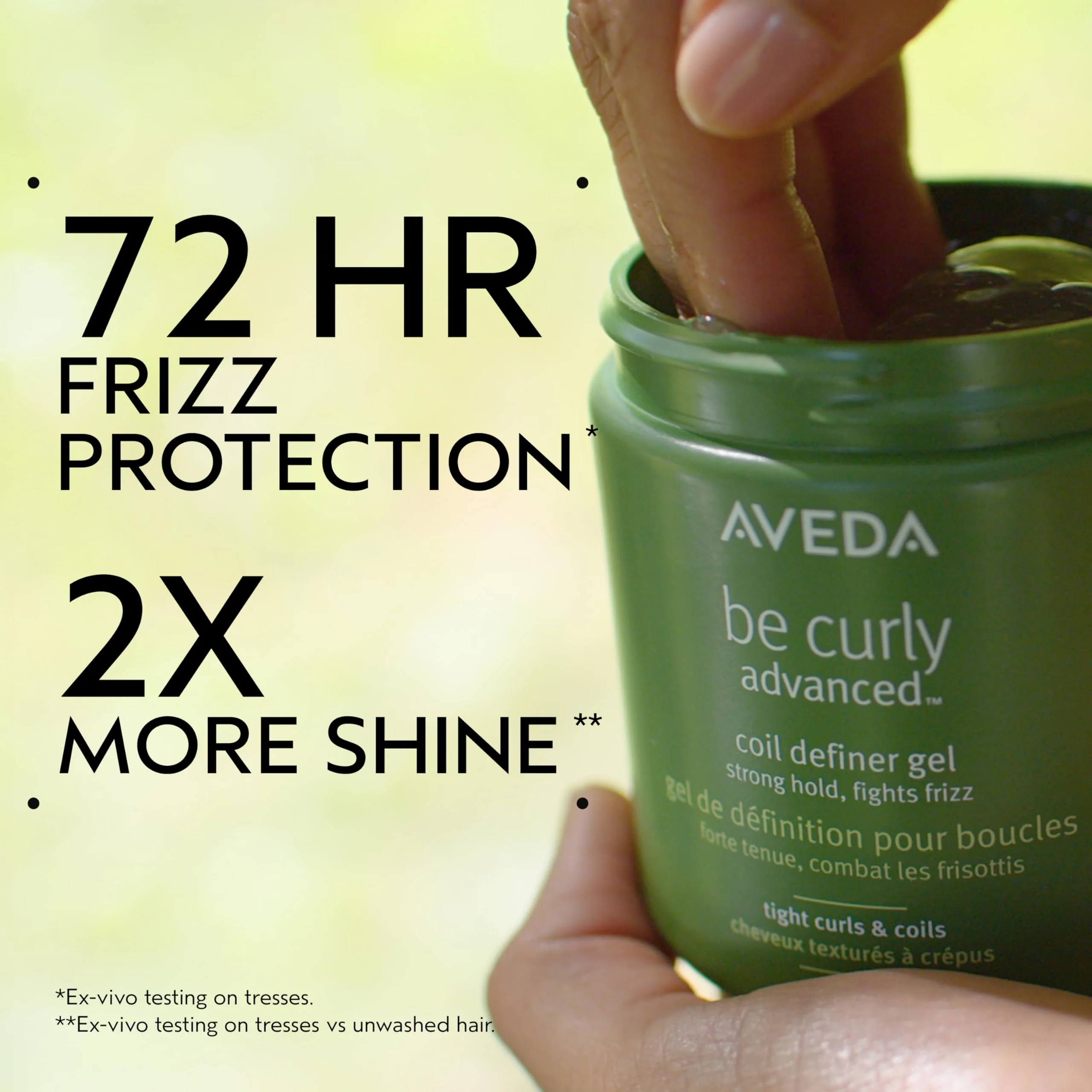 Aveda Be Curly Advanced Coil Definer Gel | Strong Hold Gel for Coily Hair | Defines & Protects from Humidity | Silicone Free | 93% Naturally Derived*, 8.8 Ounce - Image 2