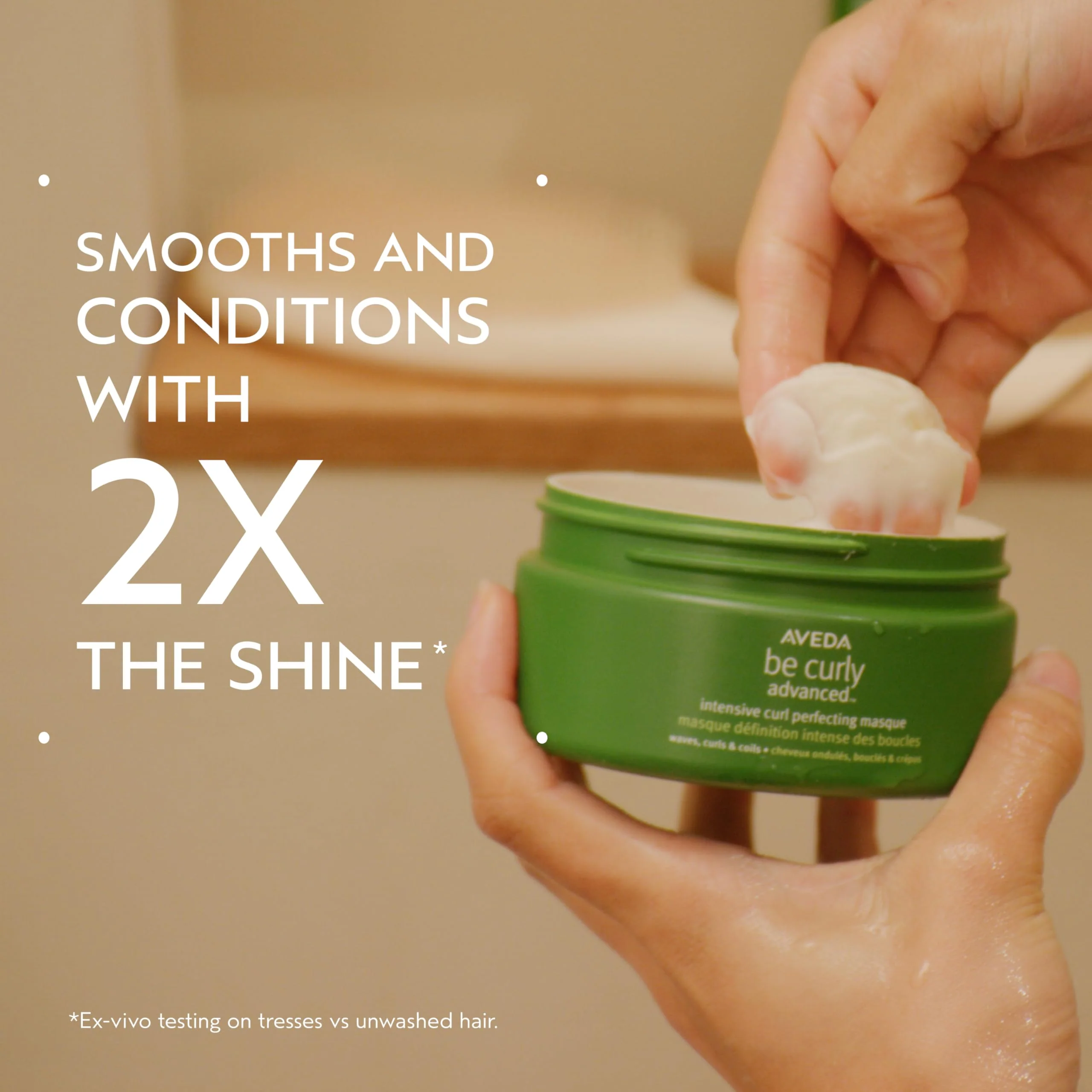 Aveda Be Curly Advanced Intensive Curl Perfecting Masque | Deep Conditioning Masque for Curly, Coily & Wavy Hair | Fights Frizz| Silicone Free | Sulfate Free | 97% Naturally Derived*, 6.7 Fl Oz - Image 2