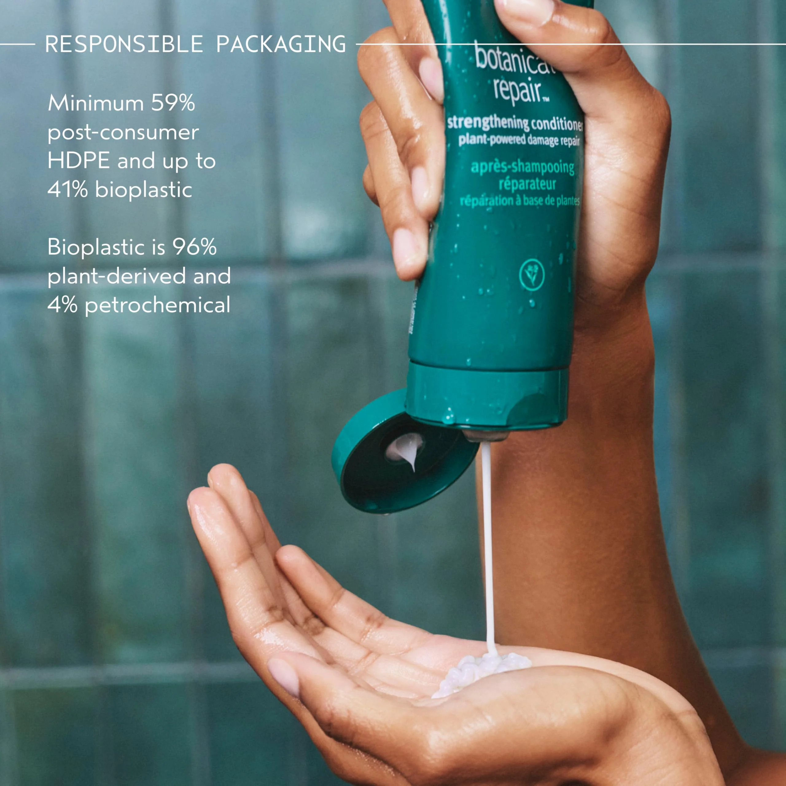Aveda Botanical Repair Strengthening Conditioner | Instantly Detangles to Prevent Breakage | Strengthens & Repairs Damaged Hair | Builds Bonds | 98% Naturally Derived* | Silicone Free, 1.3 Fl Oz - Image 7