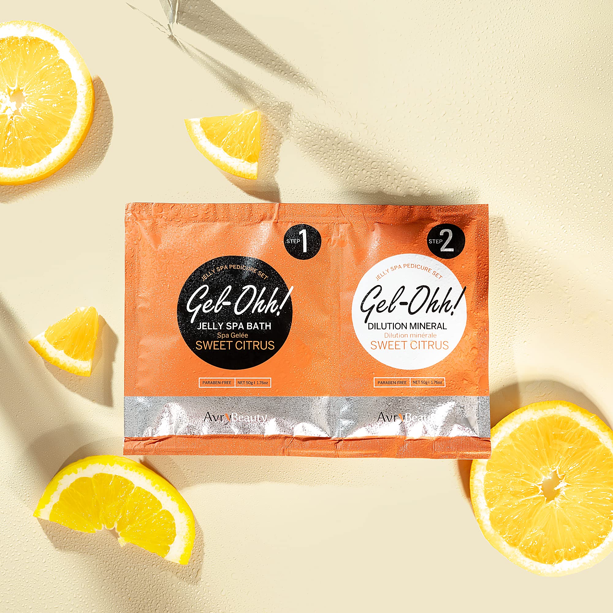 AvryBeauty Gel-Ohh Jelly Spa Bath 3 pack, Citrus Fresh, Citrus Scented, Vitamin C , Jelly Pedicure, Salon Services, Pedicure, Salon Pedi, Relaxation, Heat & Aroma Therapy, Foot Care - Image 5