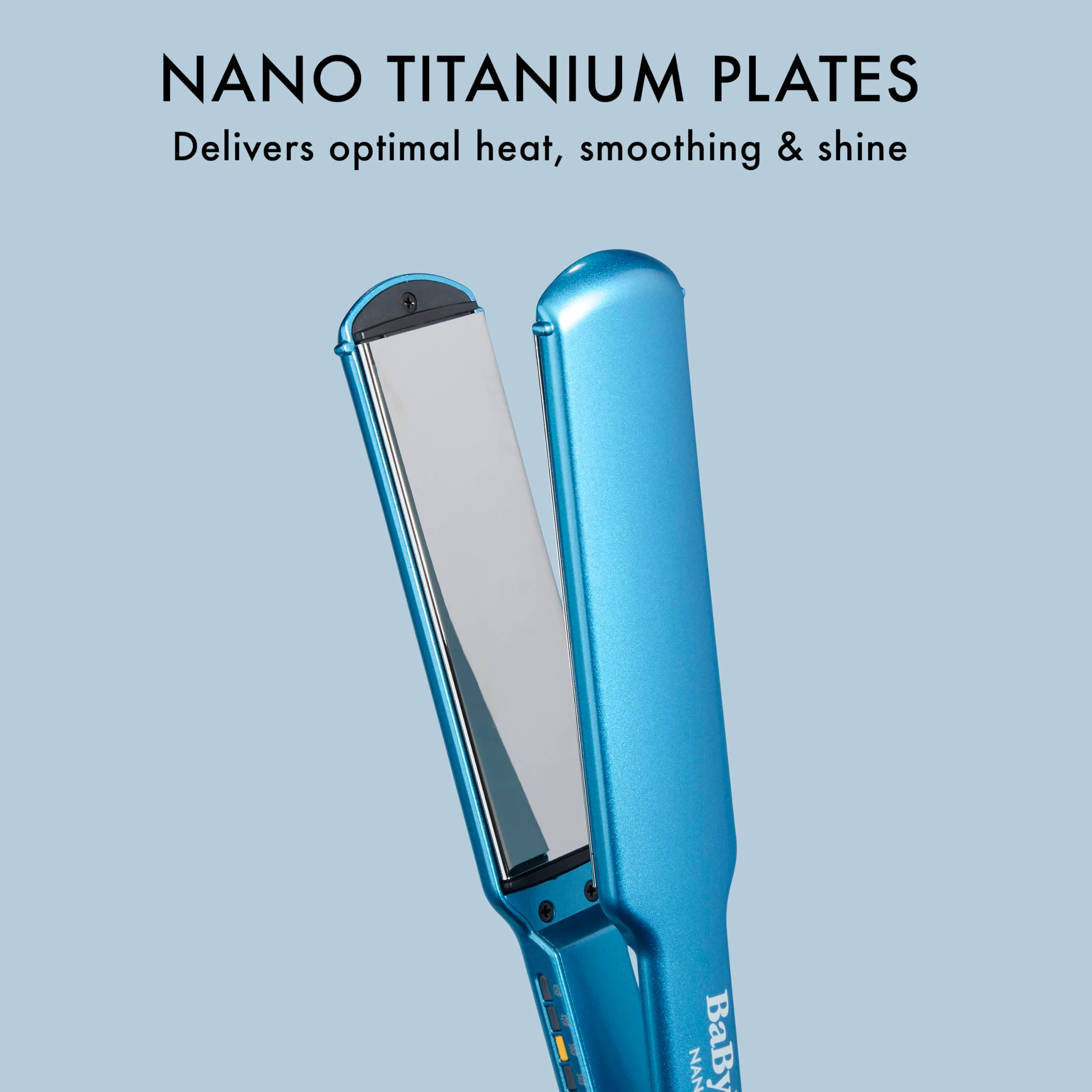 BaBylissPRO Flat Iron Hair Straightener, 1 Inch Digital Nano Titanium, Hair Styling Tools & Appliances, BNT4172T - Image 4