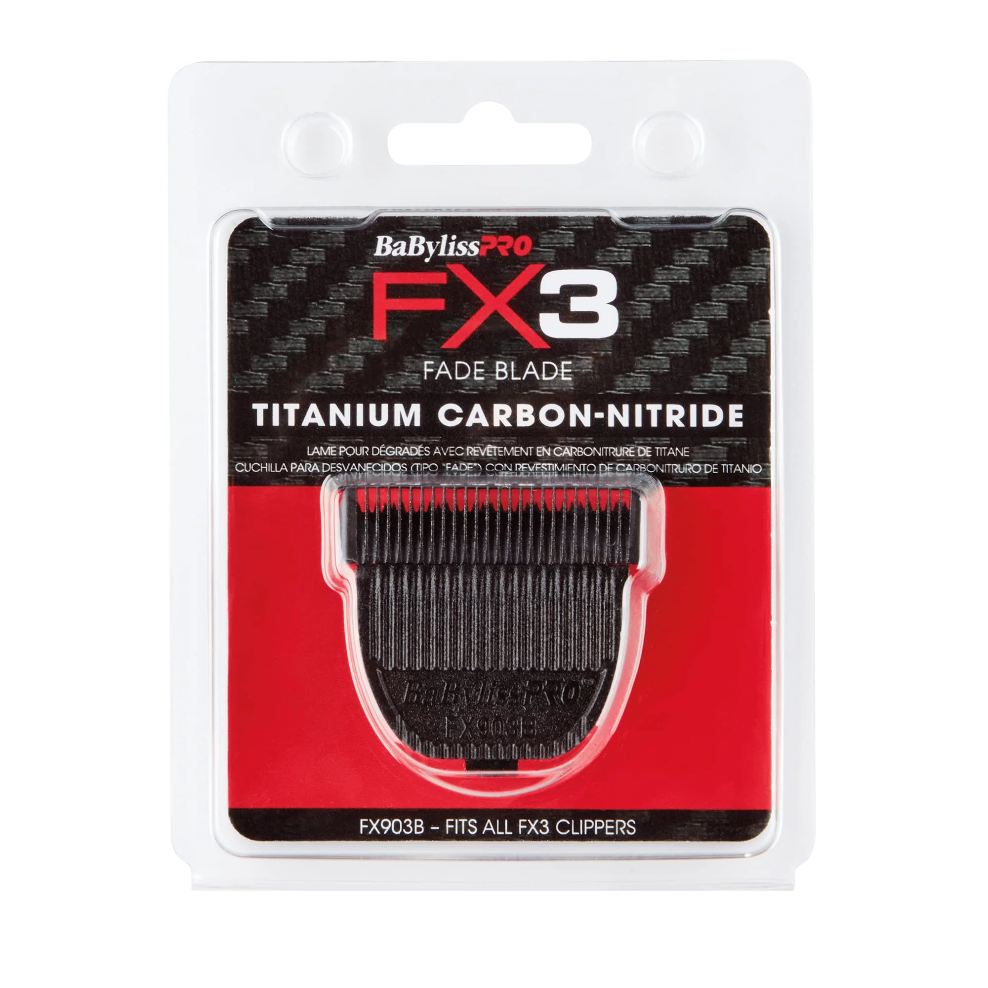 BaBylissPRO FX903B FX3 Titanium Carbon Nitride Fade Replacement Clipper Blade - Image 5