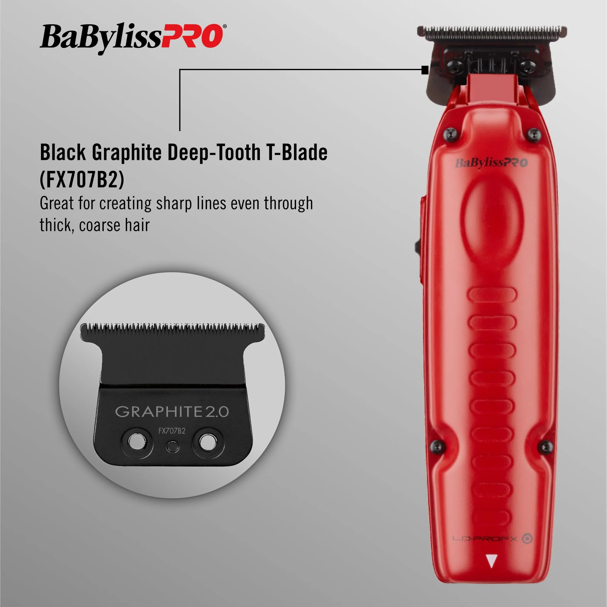 BaBylissPRO FXONE LO-PROFX prepack Including Hair Clipper, Trimmer, Charging Base and Boosted Capacity Battery - Image 2