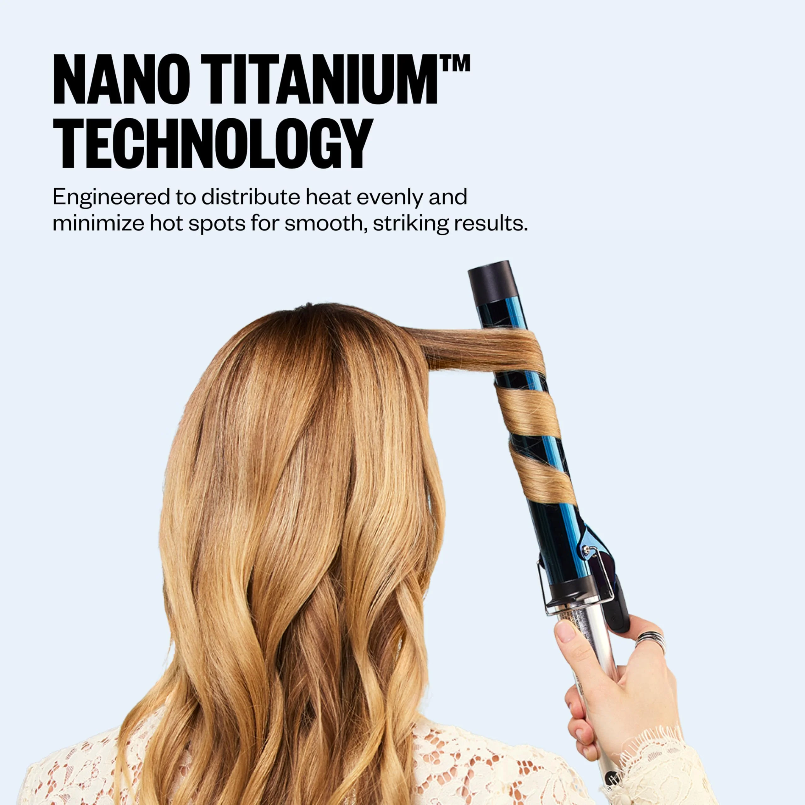 BaBylissPRO Nano Titanium Professional 1.25" Curling Iron with Extended Barrel Perfect for Longer Hair - Image 3