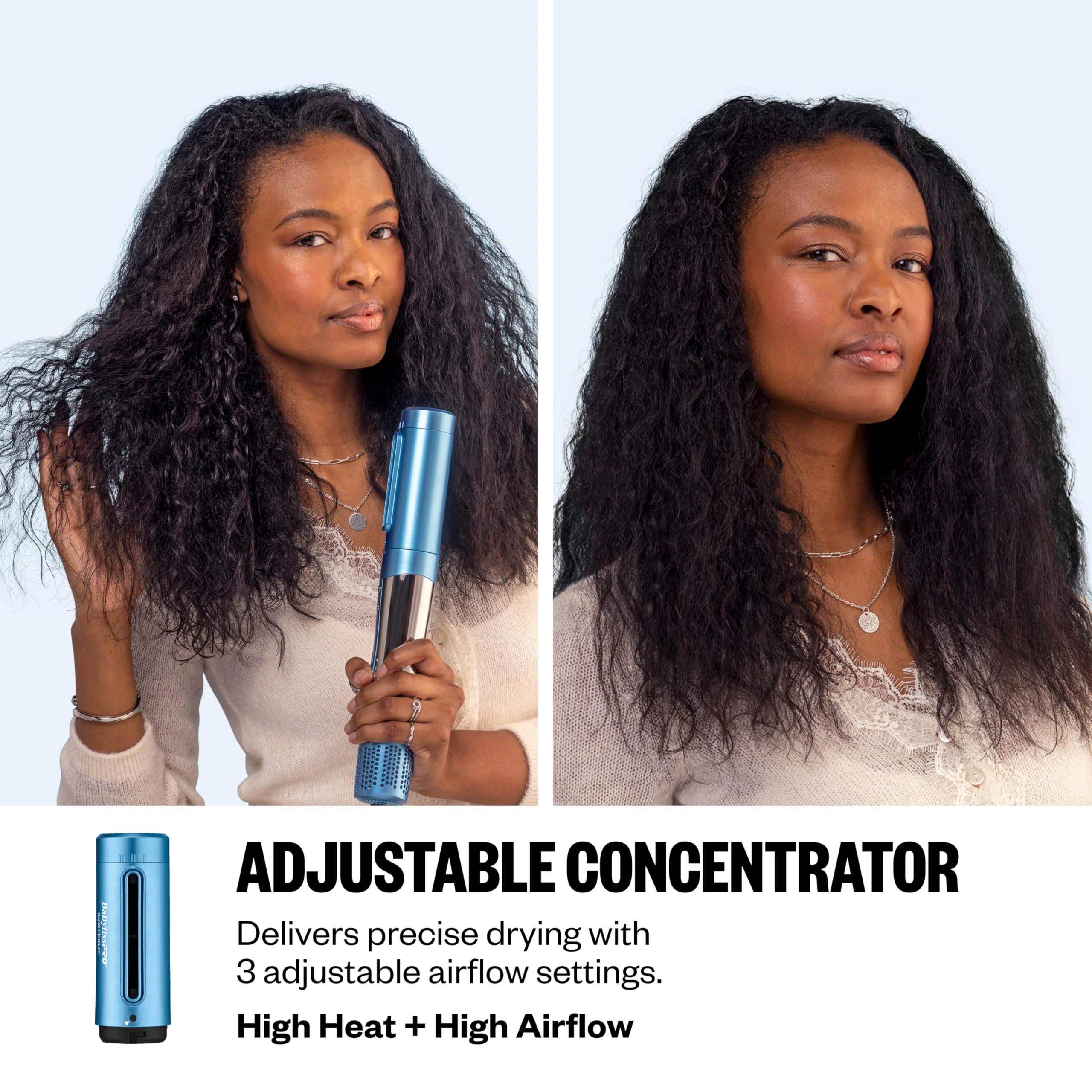 BaBylissPRO The Style/Switch 5-in-1 Air Styling and Drying System, Ionic Lightweight Multi-Styler Hot Air Styler for Curly and Coily Hair Types - Image 3