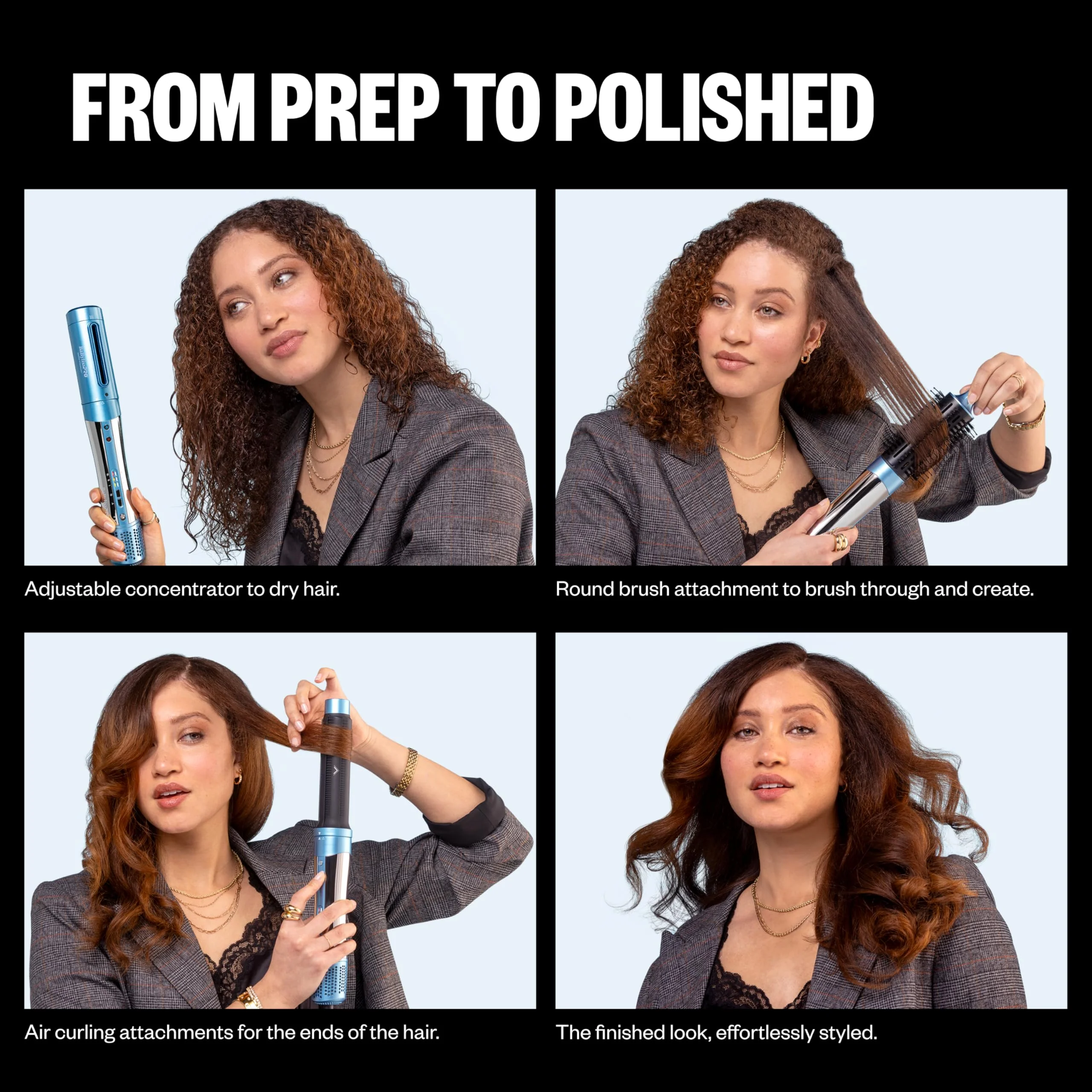 BaBylissPRO The Style/Switch 5-in-1 Air Styling and Drying System, Ionic Lightweight Multi-Styler Hot Air Styler for Curly and Coily Hair Types - Image 7