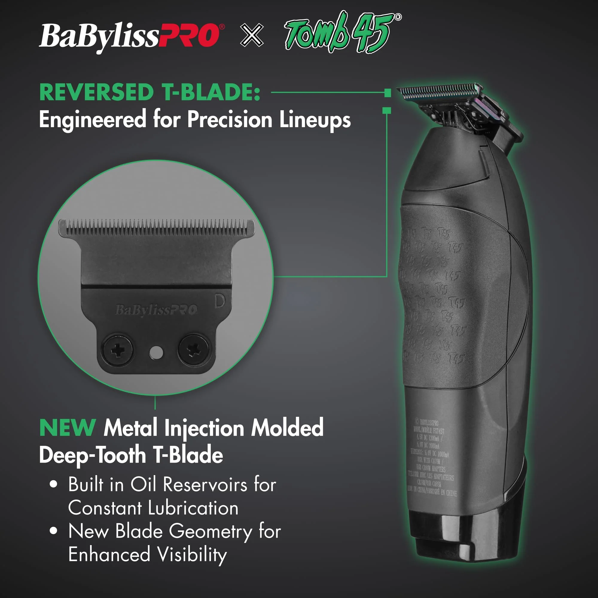 BaBylissPRO x Tomb45 Wireless-Charging Clipper and Trimmer Prepack - Image 6