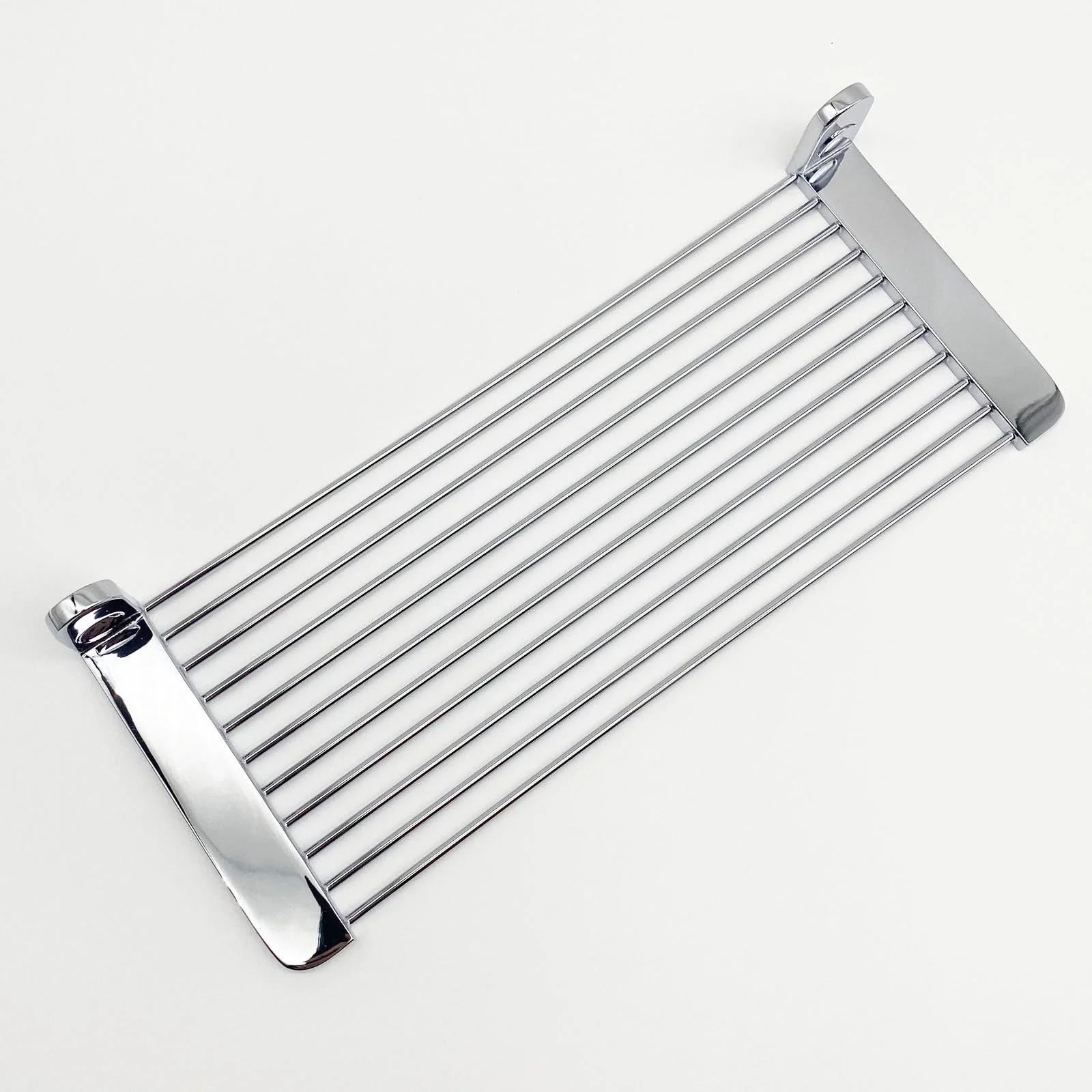 BACOMOLOR Classic Chrome Shower Shelf 10.6-inch, Polished Chrome Brass Material, Floating Bathroom kitchen Toilet Over Sink Shampoo Cosmetics Liquid Soap Wipes Holder - Image 2