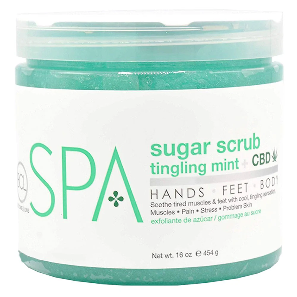 BCL Spa Tingling Mint & CBD Sugar Scrub