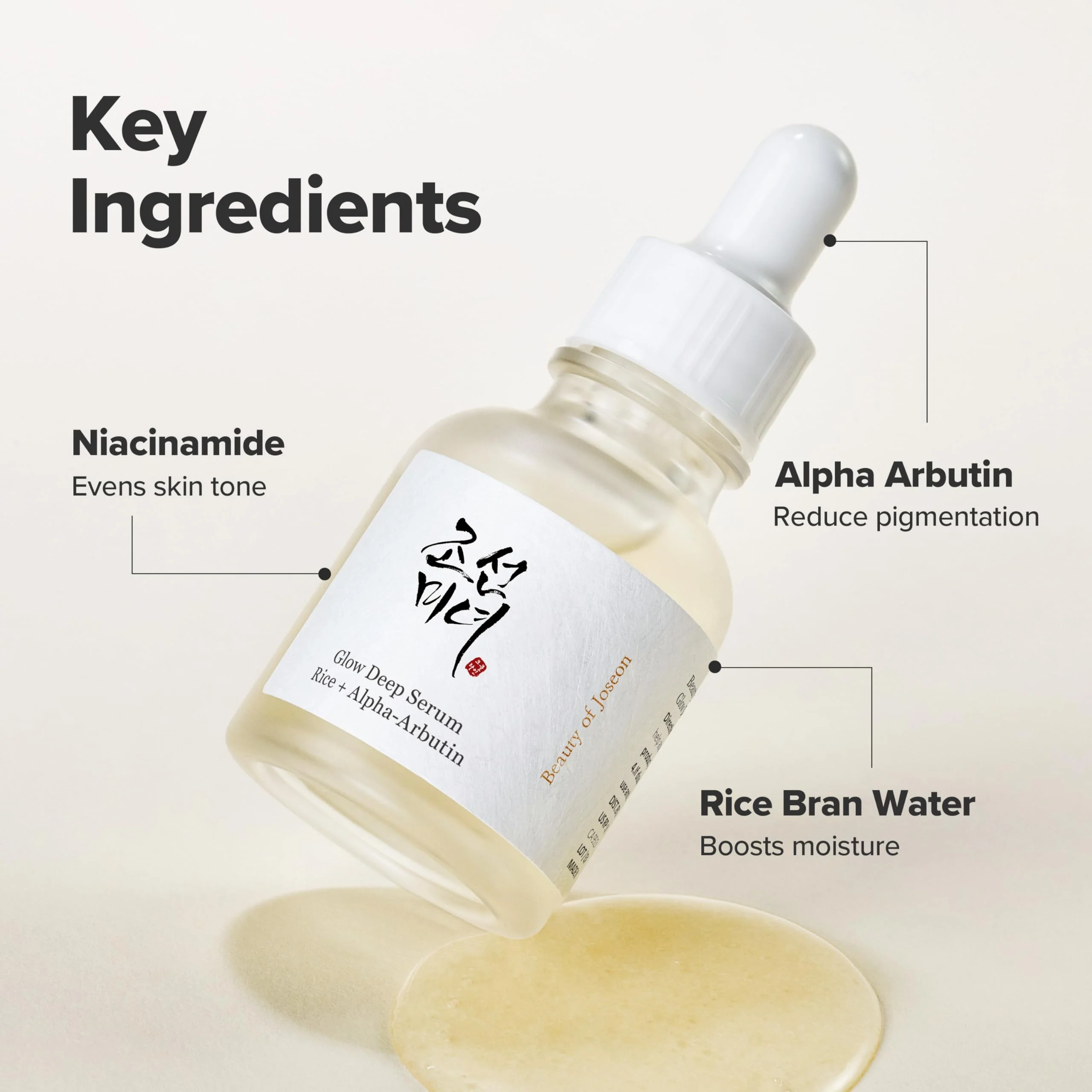 Beauty of Joseon Glow Deep Serum Rice Alpha-Arbutin for Uneven Dull Skin Tone, Daily Korean Skin Care for Men and Women 30ml, 1 fl.oz - Image 5