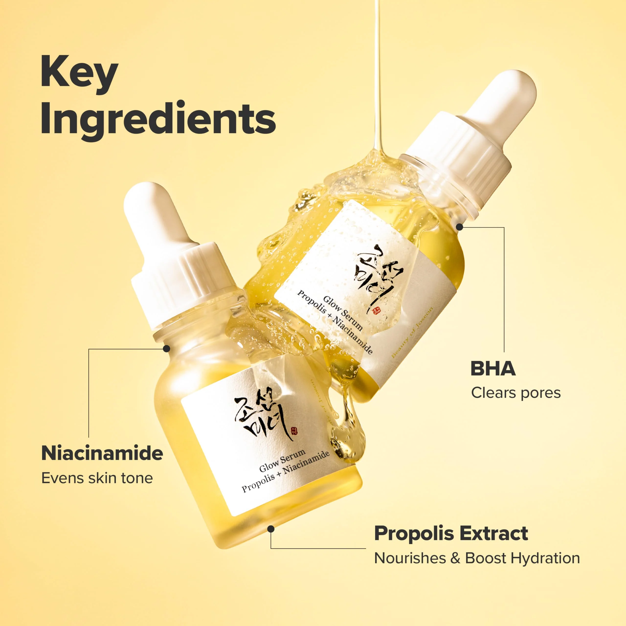 Beauty of Joseon Glow Serum Propolis and Niacinamide Hydrating Facial Soothing Moisturizer for Irritated Uneven Skin Tone, Korean Skin Care, 60ml, 2 Fl.Oz - Image 5