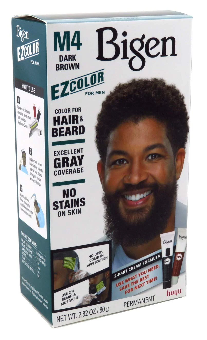Bigen Ez Color For Men M4 Dark Brown Kit (2 Pack) - Image 3