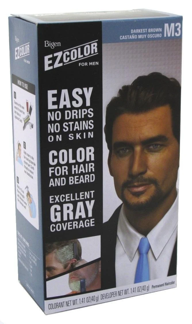 Bigen Ez Color For Men, Real Darkest Brown 1 ea (Pack of 3) - Image 3