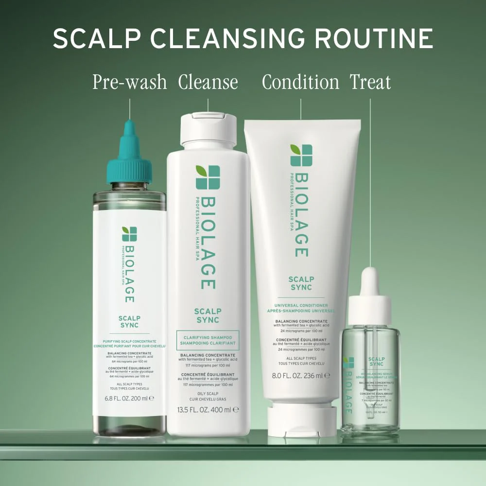 Biolage Scalp Sync Purifying Concentrate - Exfoliating & Clarifying Dry Scalp Treatment, Refreshing & Reinvigorating, Fermented Tea Blend & Glycolic Acid - Image 8
