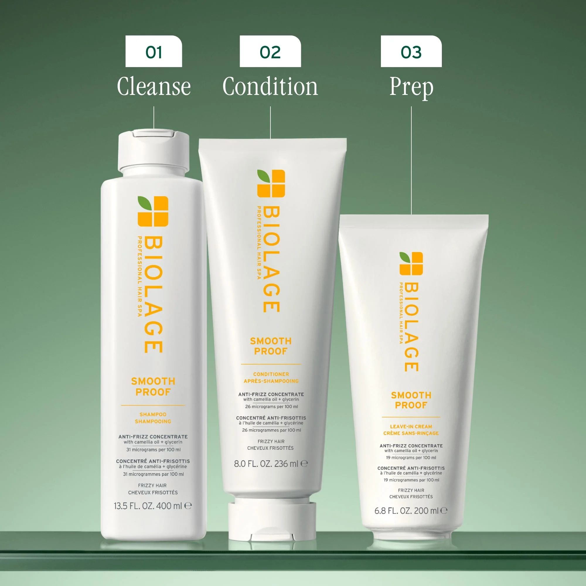 Biolage Smooth Proof Leave-In Cream - Frizz Control & Manageability, Anti-Frizz Leave-In, Infused with micro-dosed with Camellia Oil & Glycerin, Vegan & Paraben-Free, 6.8 Fl Oz - Image 5
