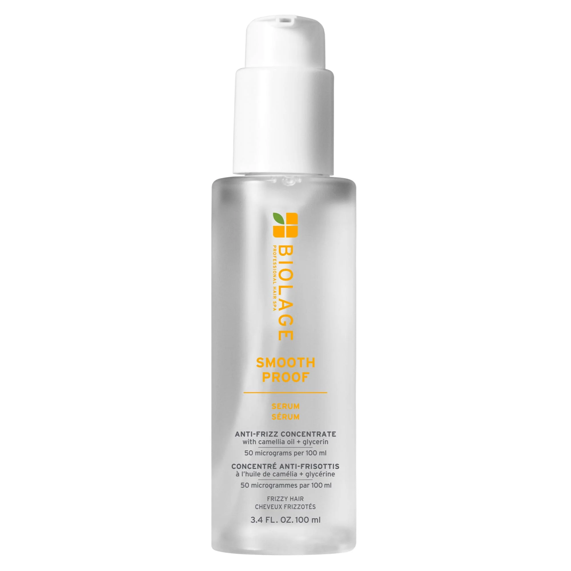 Biolage Smooth Proof Serum - Hydrates & Heals Brittle Strands, Frizz Control Hair Serum, For Frizzy Hair, Strengthens and Adds Shine, With micro-dosed Camellia Oil & Glycerin